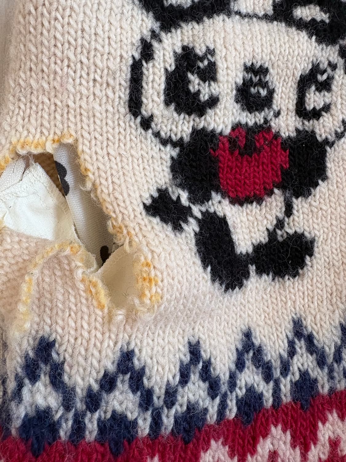 Hysteric Glamour 판다 자카드 후드 니트 베스트 상품이미지9