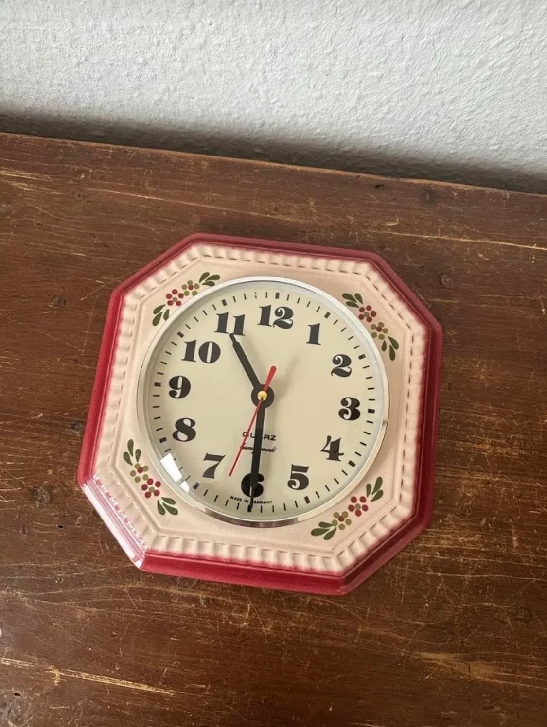 독일)빈티지 꽃도자기 벽시계(핸드페인팅) 상품이미지4