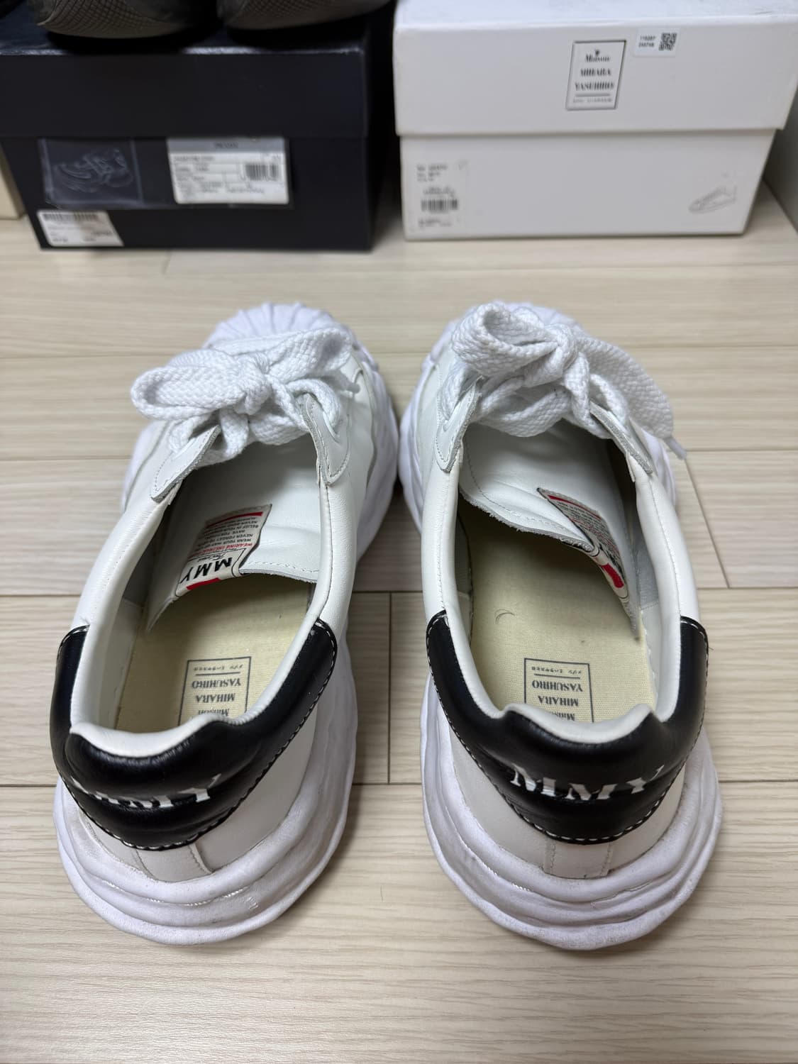 미하라야스히로 블레이키 화이트 가죽 44사이즈 상품이미지3