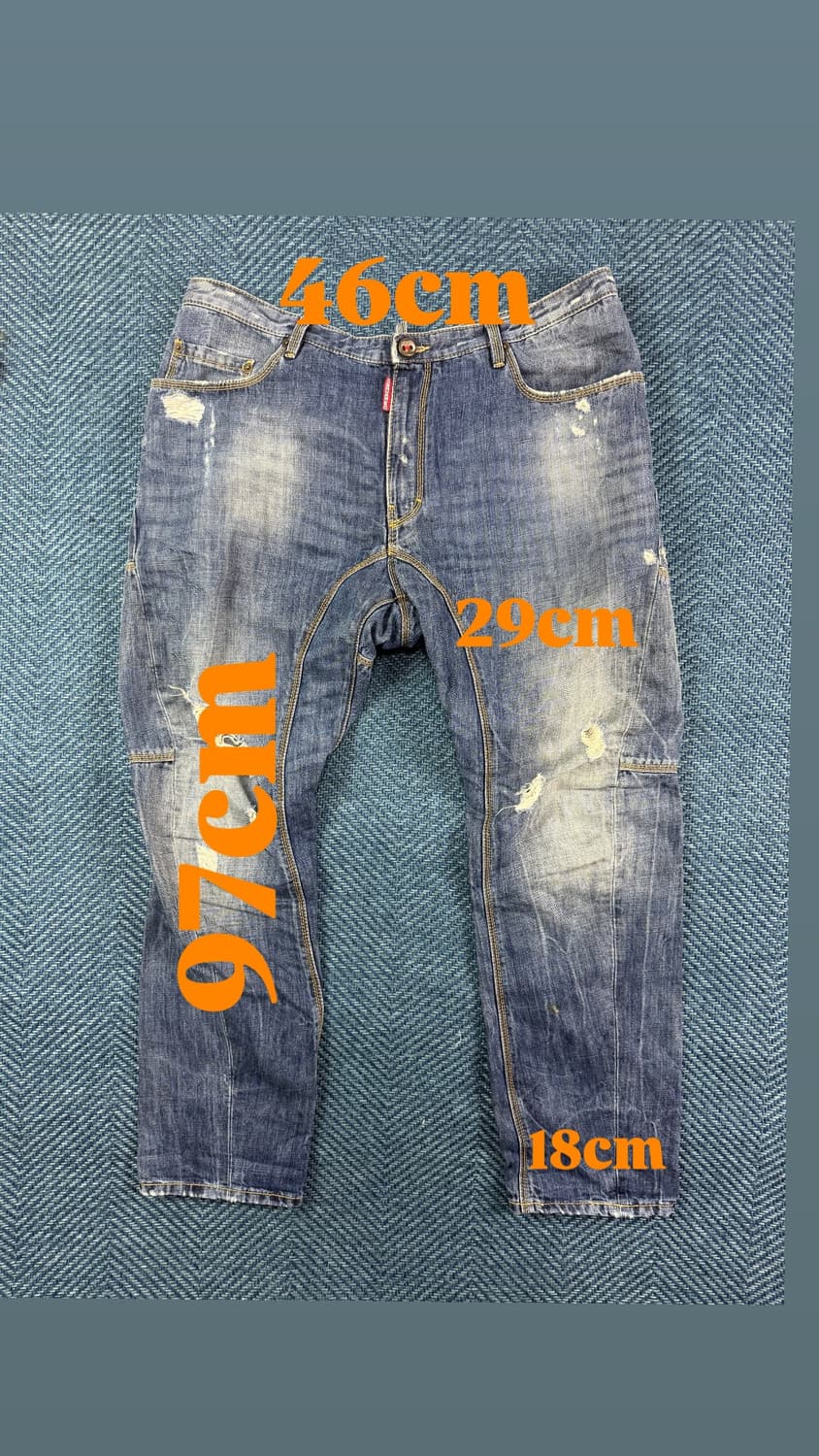 디스퀘어드2 (Dsquared2) 11SS 바이커 핏 데님 팬츠 상품이미지4