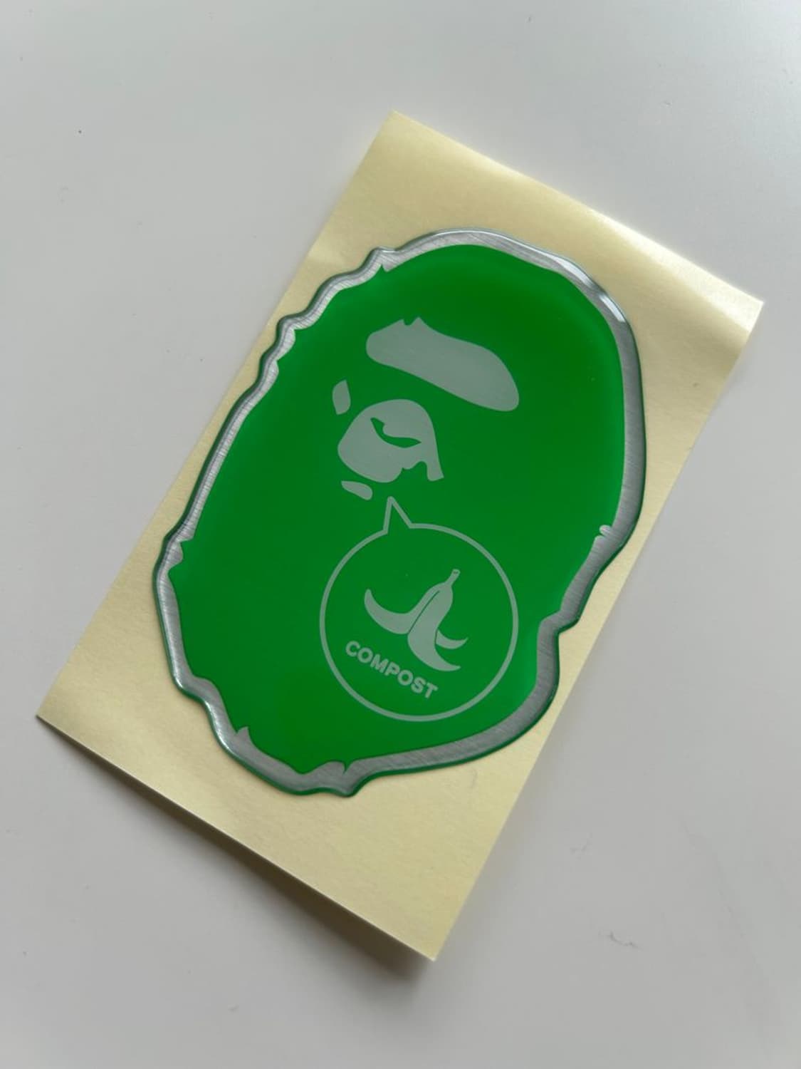 APE HEAD TRASH CAN STICKER 쓰레기통 스티커 상품이미지4