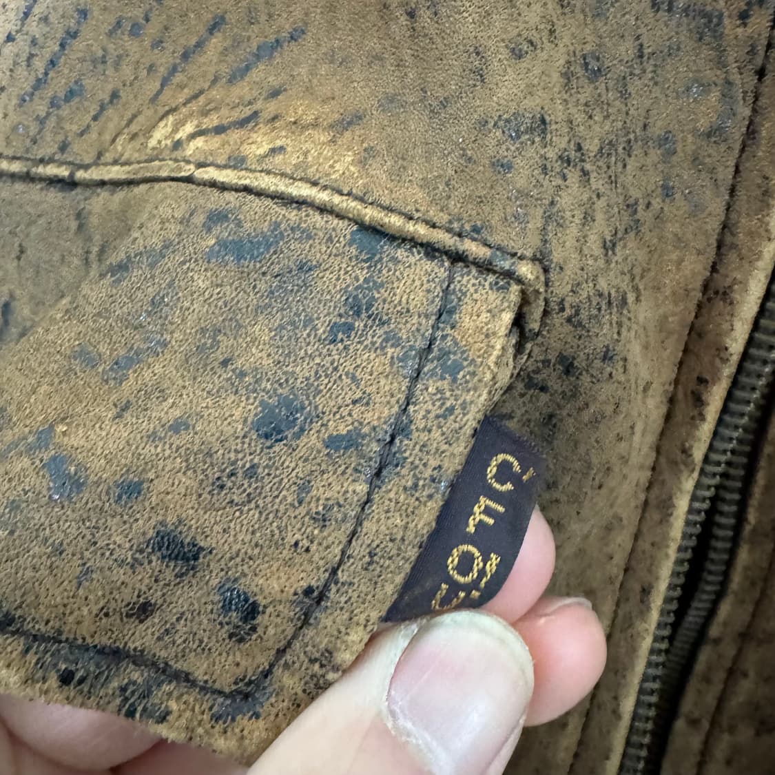 90s 쉐비뇽 플라이트 가죽 자켓 상품이미지5