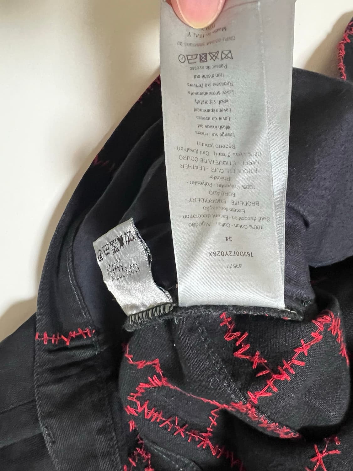 Dior homme 디올 크리스 반 아쉐 17ss stitch 상품이미지4