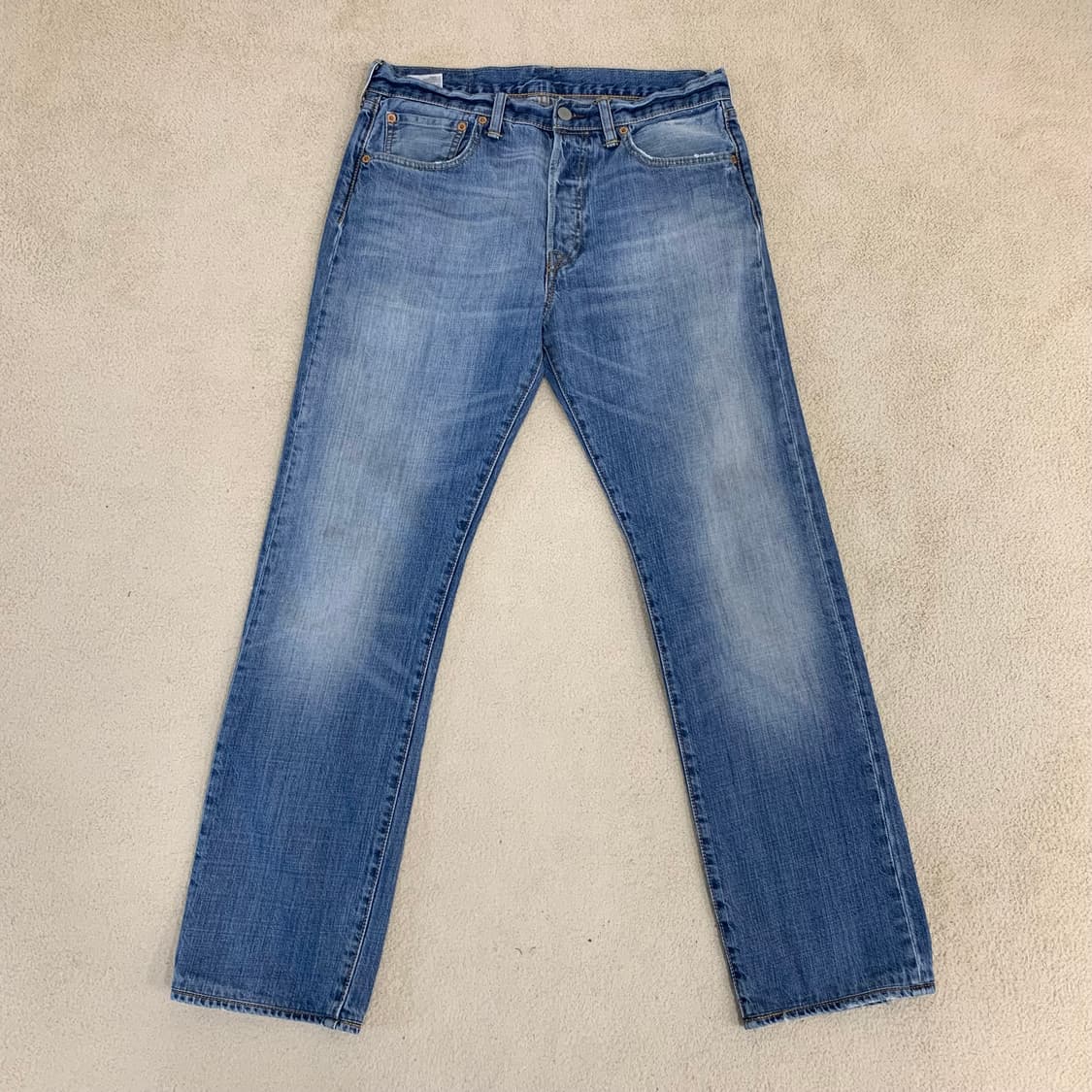 빈티지 리바이스 501 워싱 데님팬츠(31사이즈) 남자청바지 중청 상품이미지2