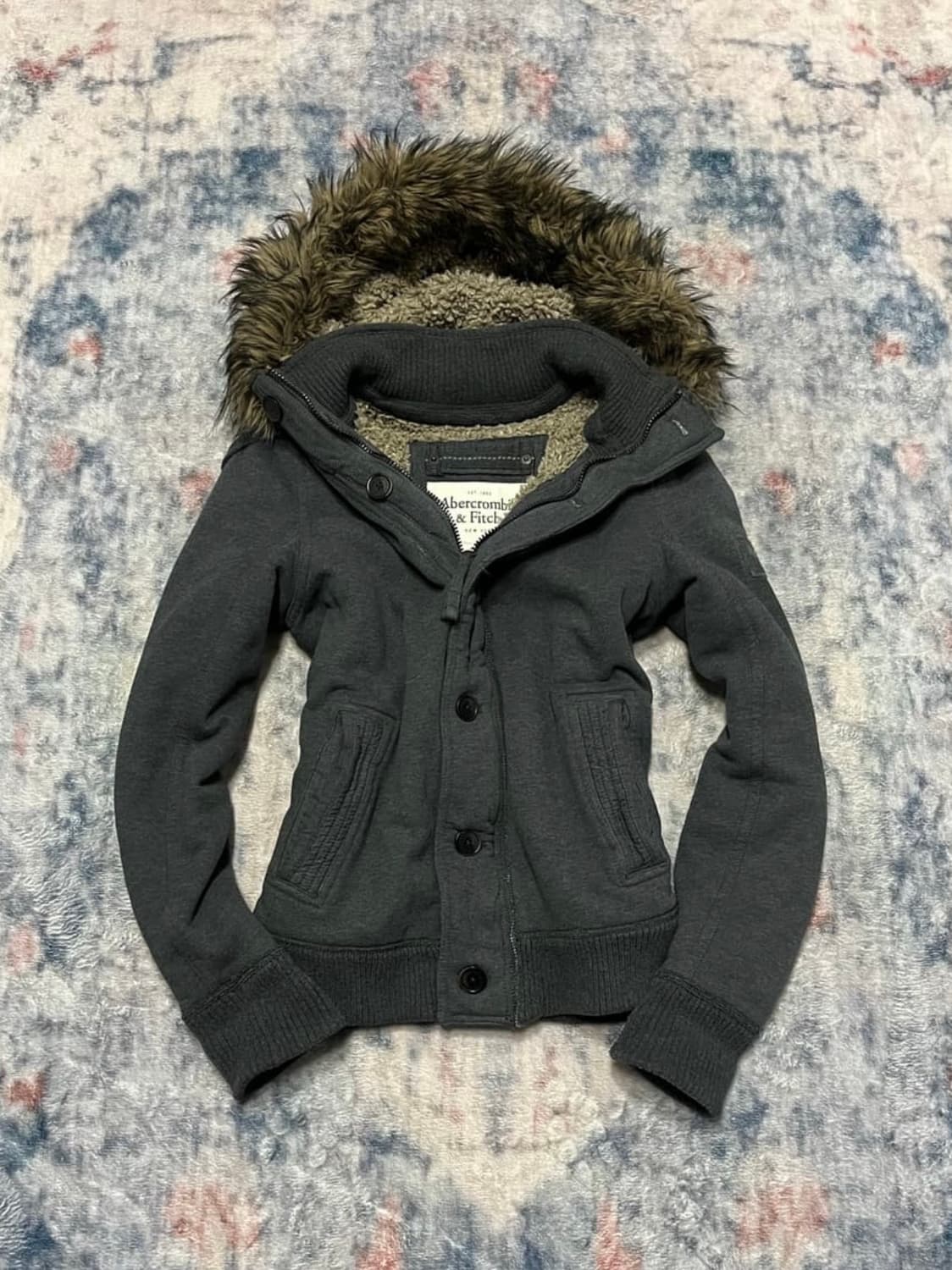 아베크롬비 00s y2k 울프퍼후드 자켓 상품이미지1