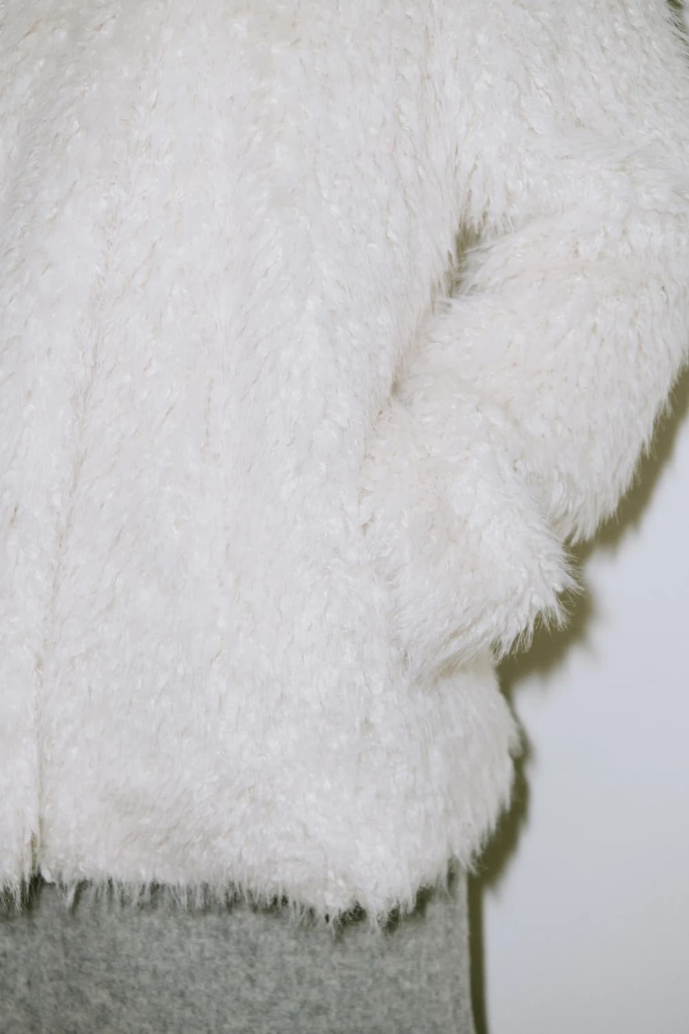 SINOON Heavy Mix Fur Jacket (Cream) 상품이미지3