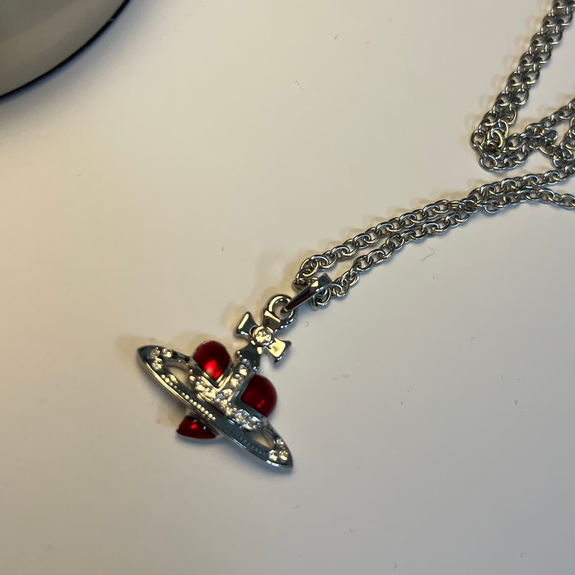 비비안웨스트우드 디아망떼 레드 목걸이 상품이미지6