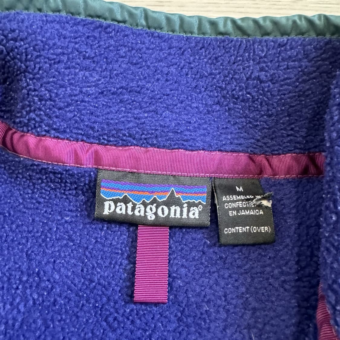 96FW 파타고니아 신칠라 스냅-T 퍼플/그린 자메이카 상품이미지3