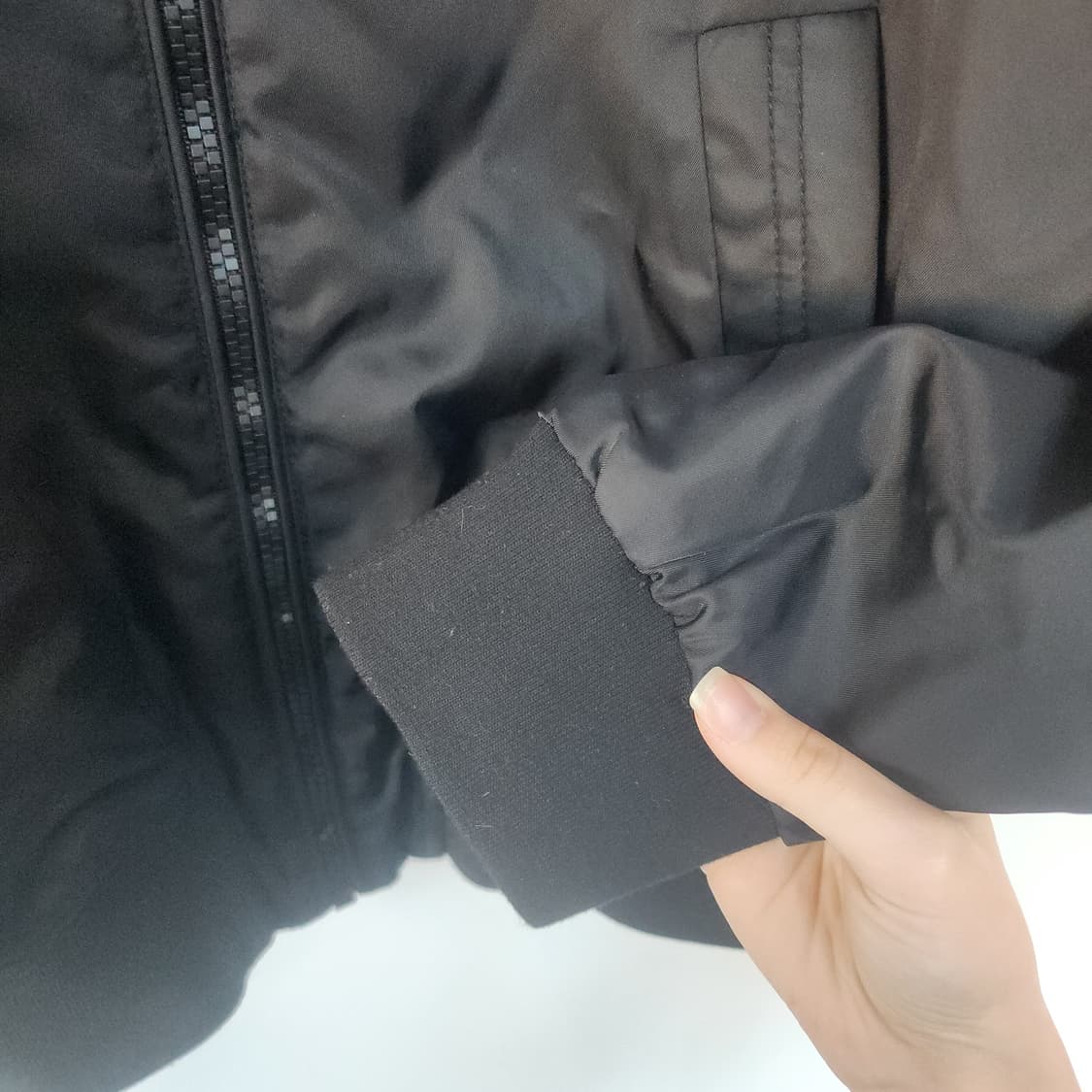 W.ANGLE 블랙 봄버 자켓 상품이미지5