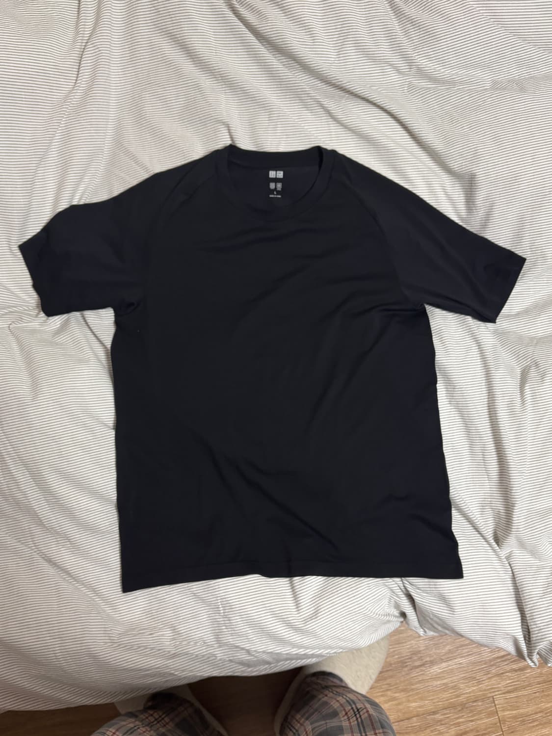 유니클로 DRY-EX 티셔츠 L 블랙 상품이미지1