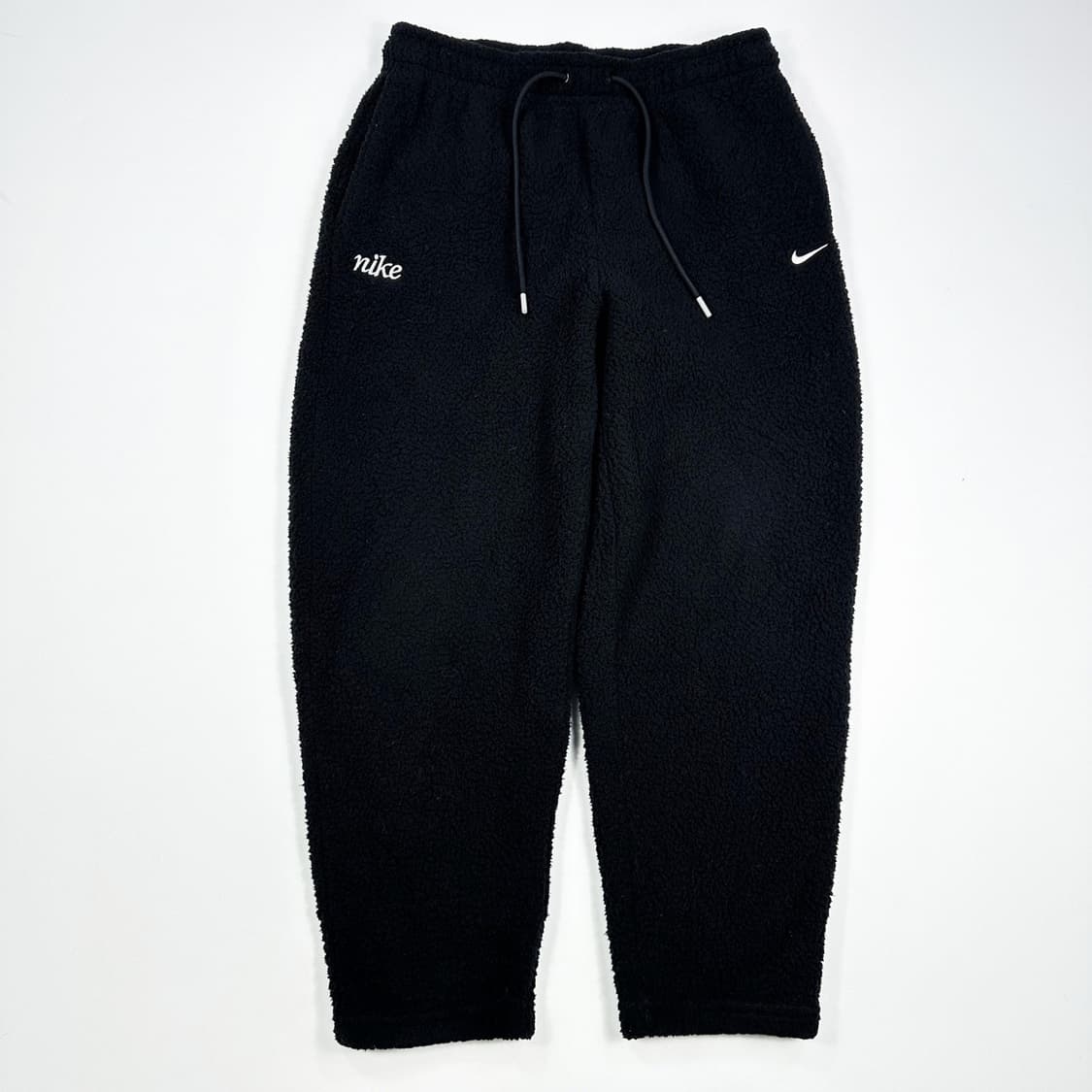 나이키 스우시 블랙 후리스 츄리닝바지 (L 여성추천) 상품이미지3