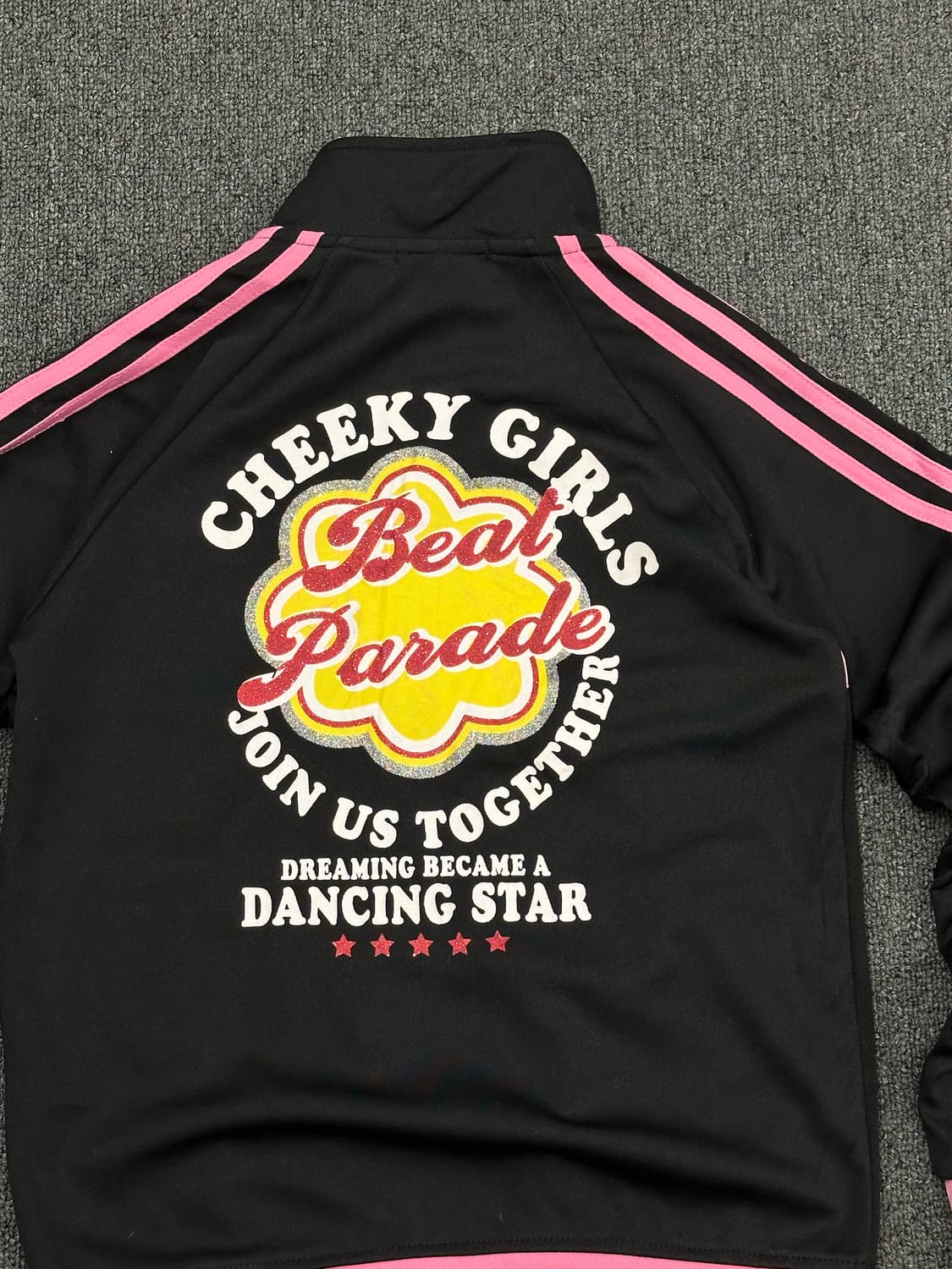 150)Japanese Vintage 여성 블랙핑크 패치 져지 상품이미지8