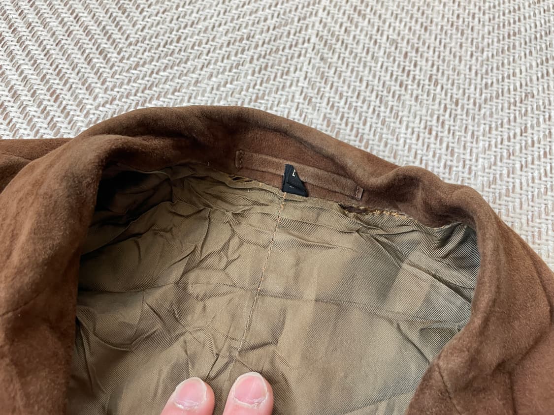 빈티지 스웨이드 가죽 싱글 버튼 테일러드 자켓  J03834 상품이미지7