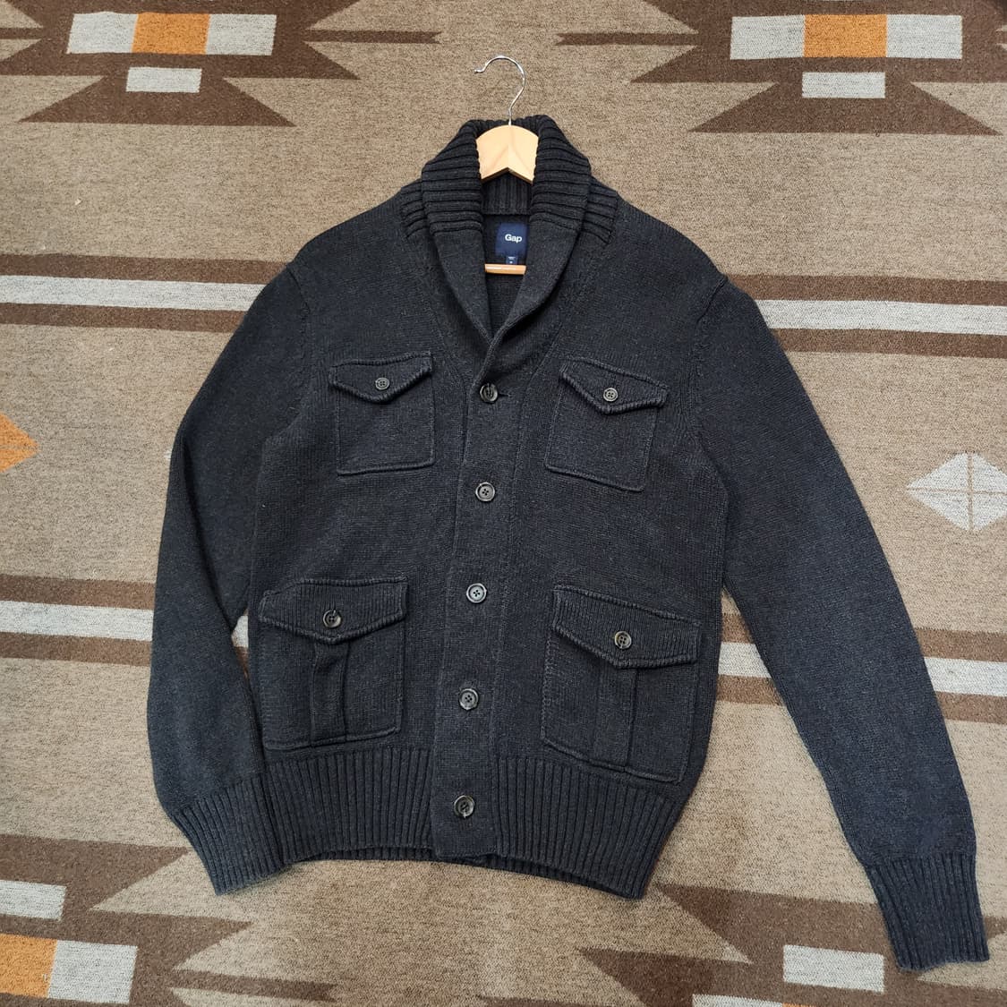 Gap 갭 유틸리티 헤비 니트 피셔맨 가디건 M 100 상품이미지1