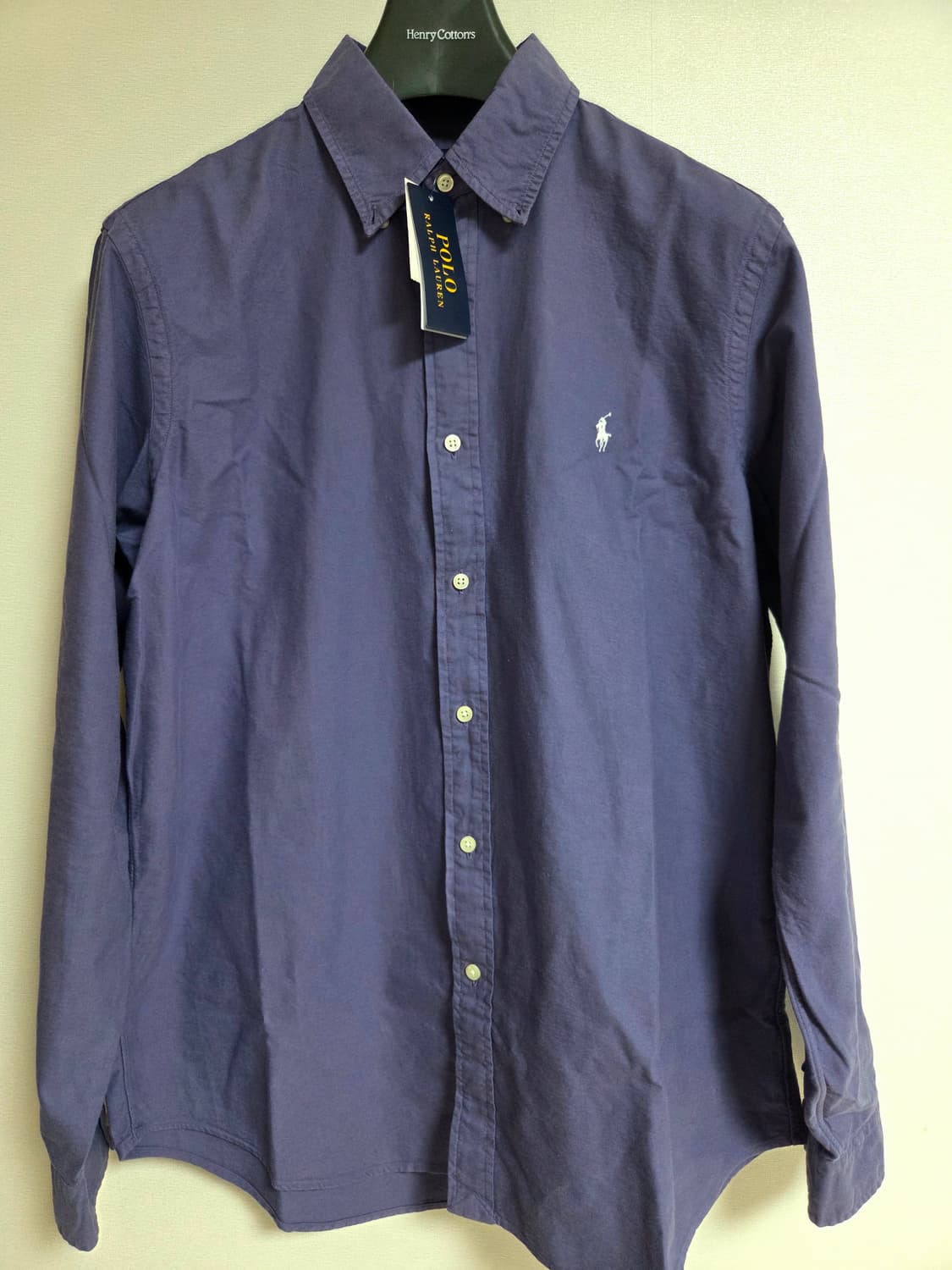 폴로 클래식핏 가먼트 다이 옥스포트 셔츠 연보라 L 상품이미지1