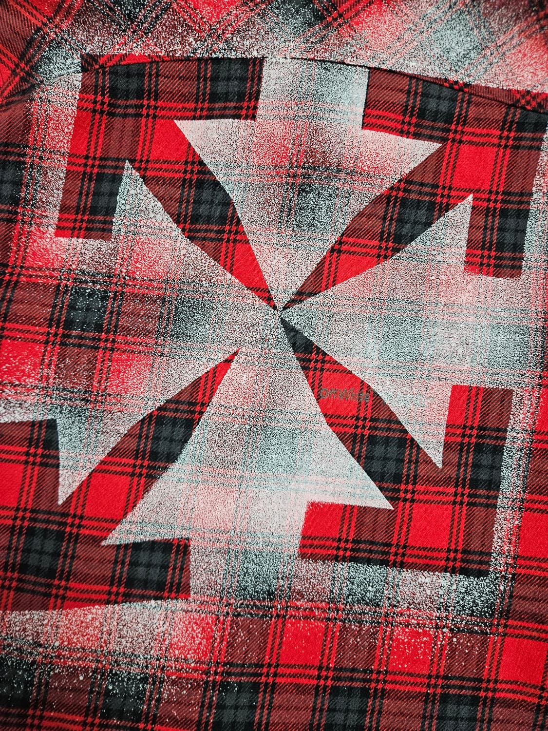 오프화이트 애로우 스텐실 플란넬 셔츠 상품이미지2