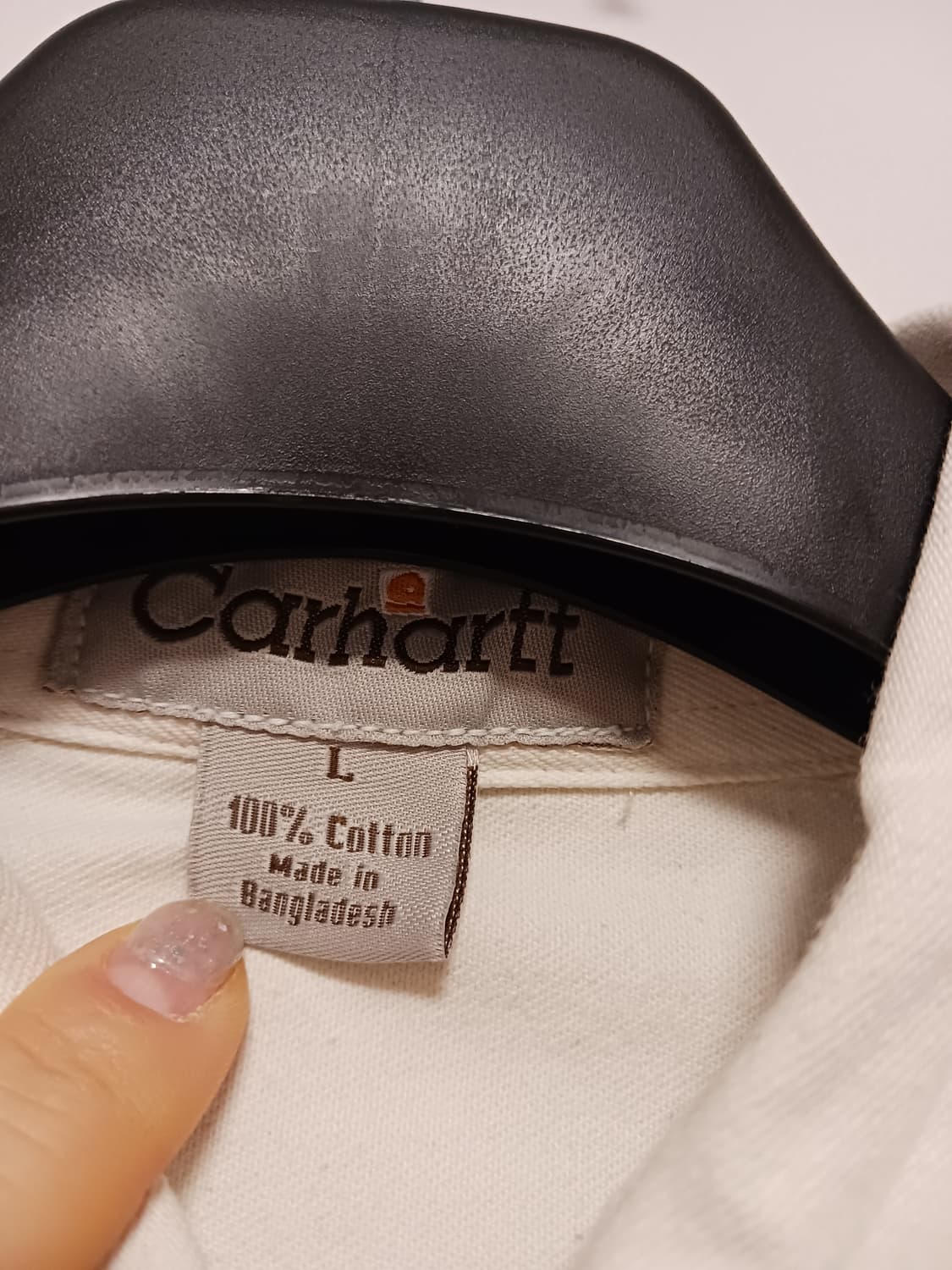 칼하트 베이지. 롱슬리브리스 워크셔츠 상품이미지3