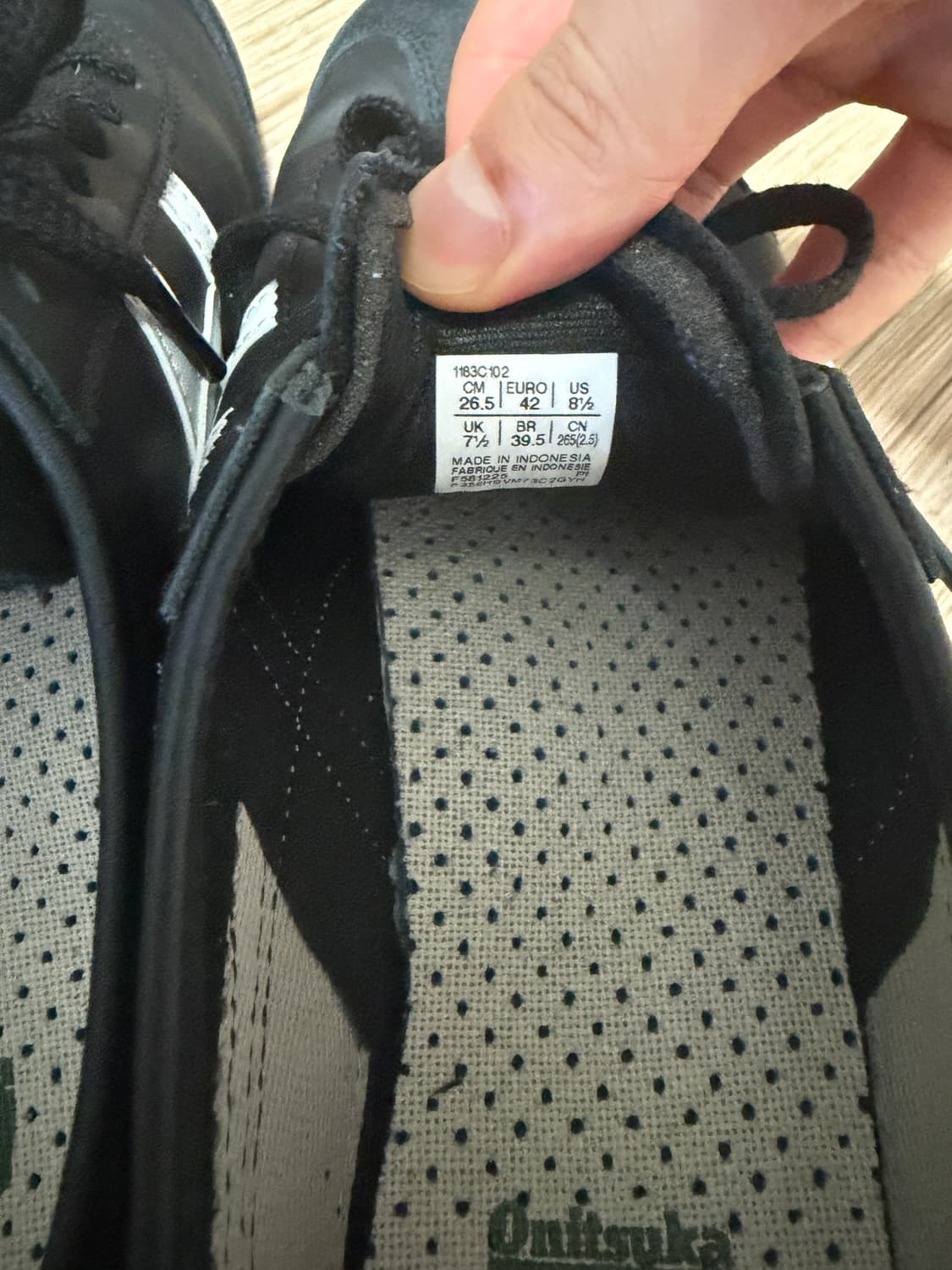 오니츠카타이거 멕시코 66 블랙 화이트 상품이미지5