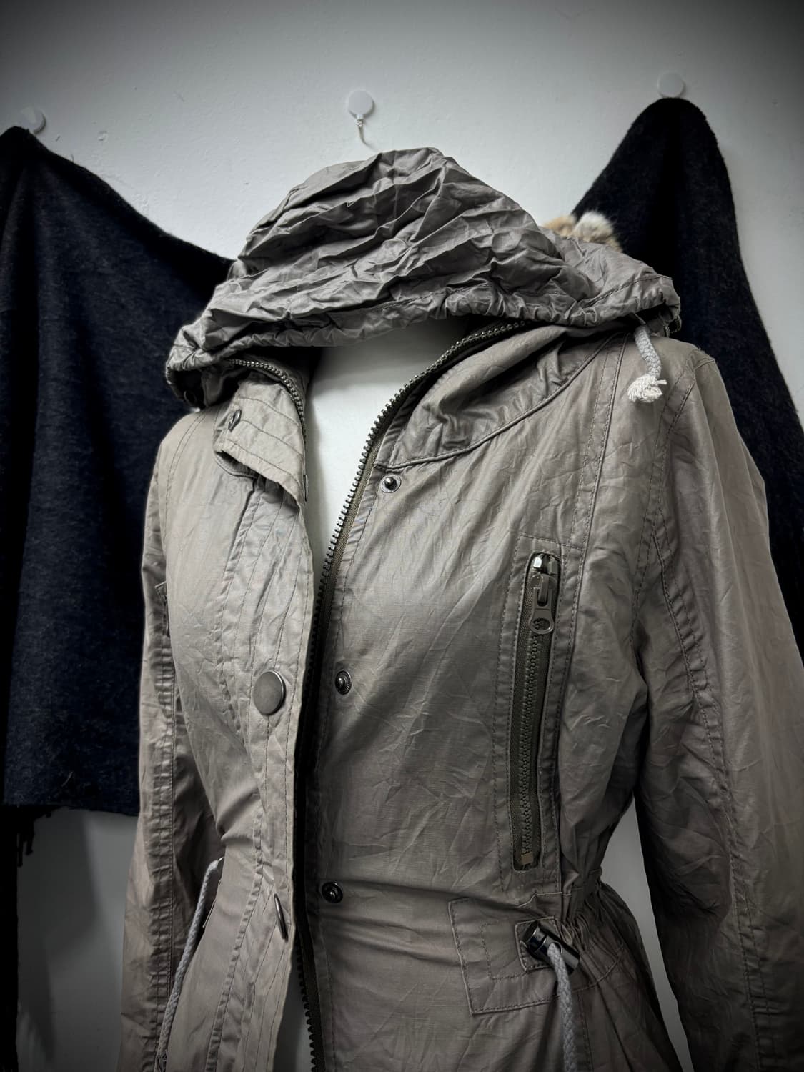 Y2K Multi Pocket 2-way Bono-Hoodie Jacke 상품이미지5