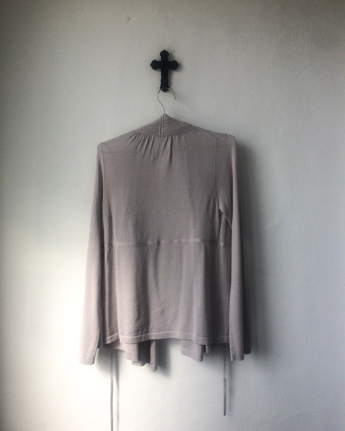 Drape tied cardigan 상품이미지3
