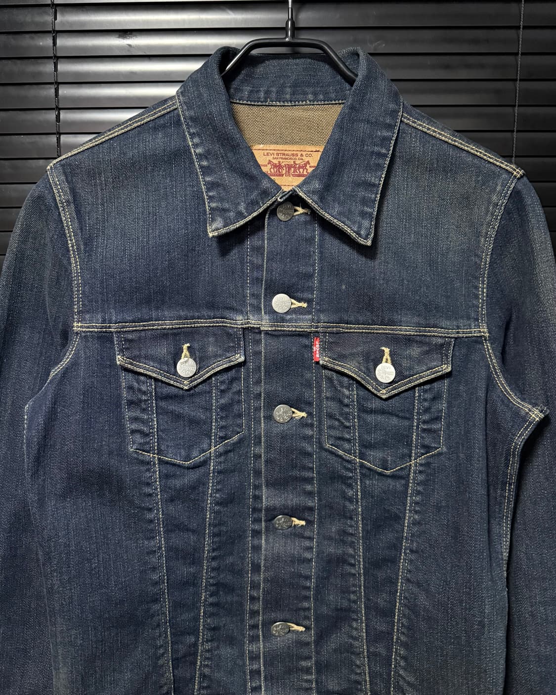 리바이스 78599 중청 데님워싱 트러커 자켓 청자켓 M 95 워크 일본 상품이미지3