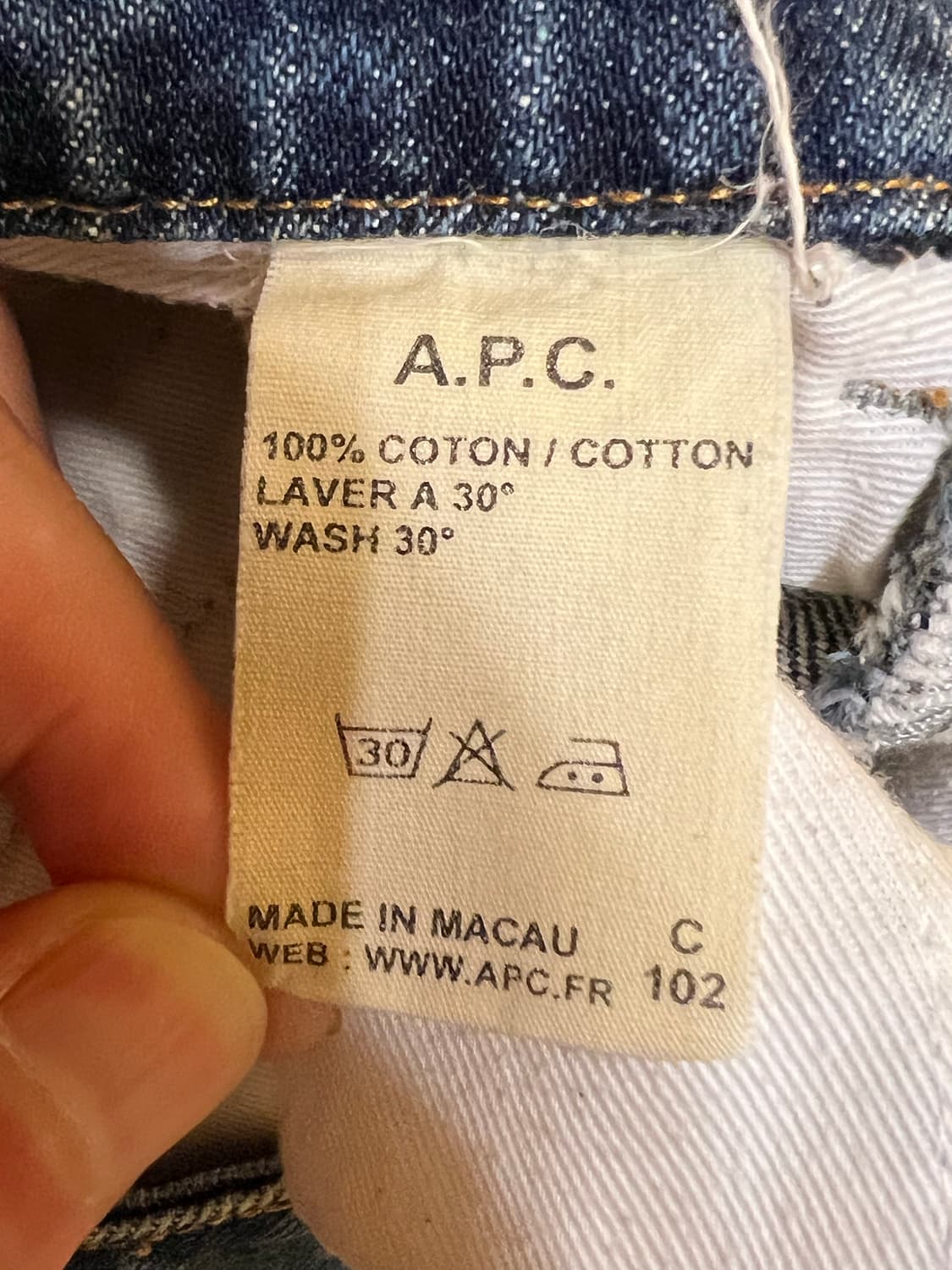 A.P.C. 아페쎄 부츠컷 데님 팬츠 상품이미지10