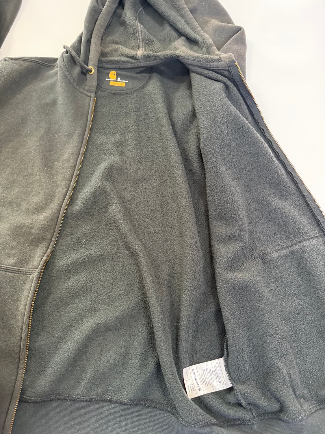 칼하트 워싱 후드 집업 상품이미지4