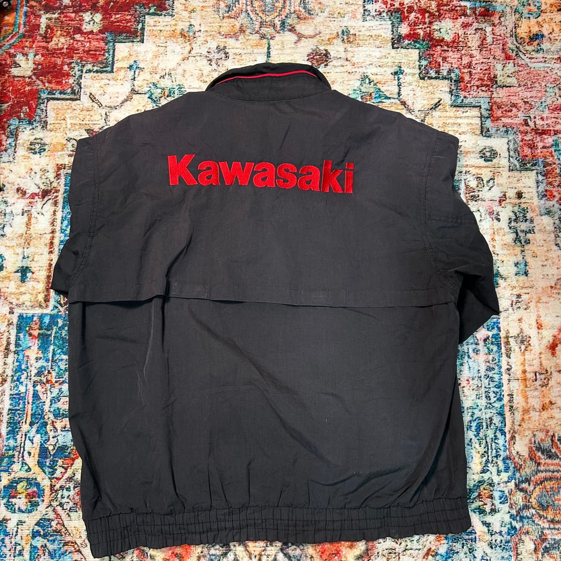 [XL] 가와사키 자수로고 바이커 자켓 상품이미지2