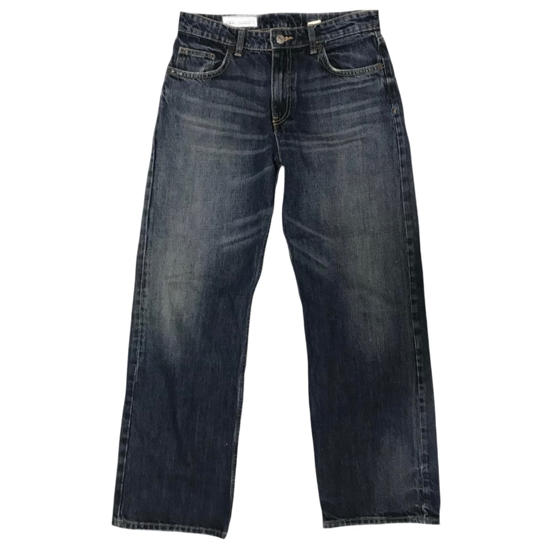 자라 미드라이즈 진청 바지 상품이미지1