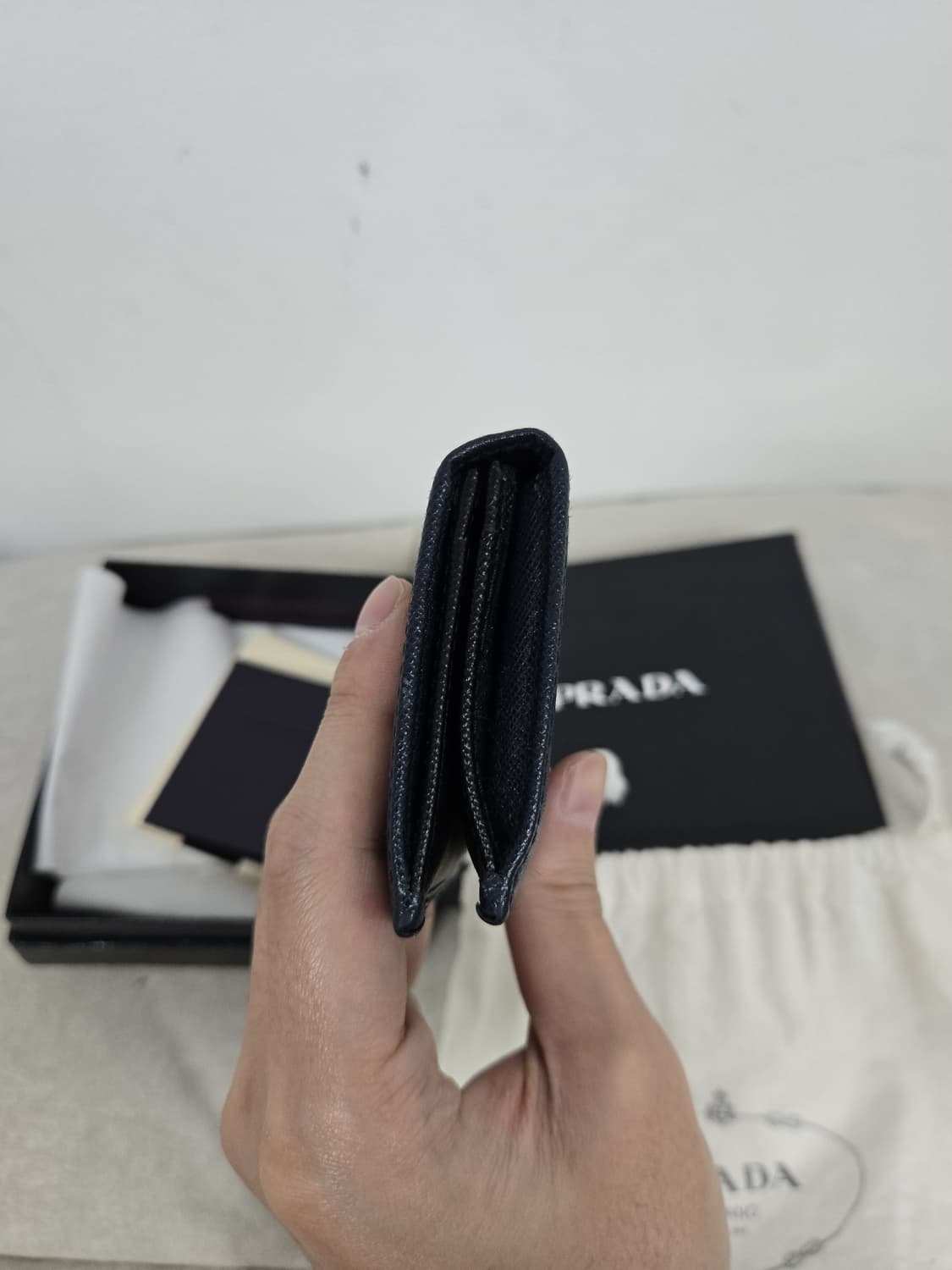 [보증서 정품]프라다 로고 오거나이저 상품이미지4