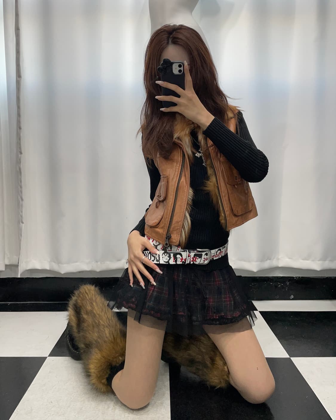 🎸브라운 퍼 래더 베스트🎸 상품이미지4