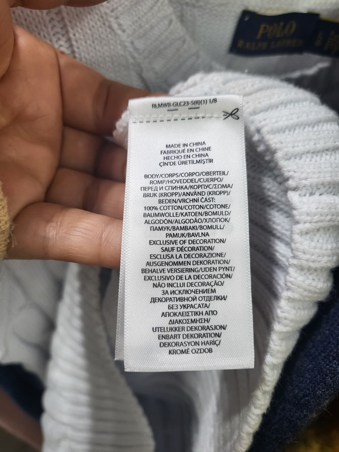 폴로 케이블 반팔니트 상품이미지4