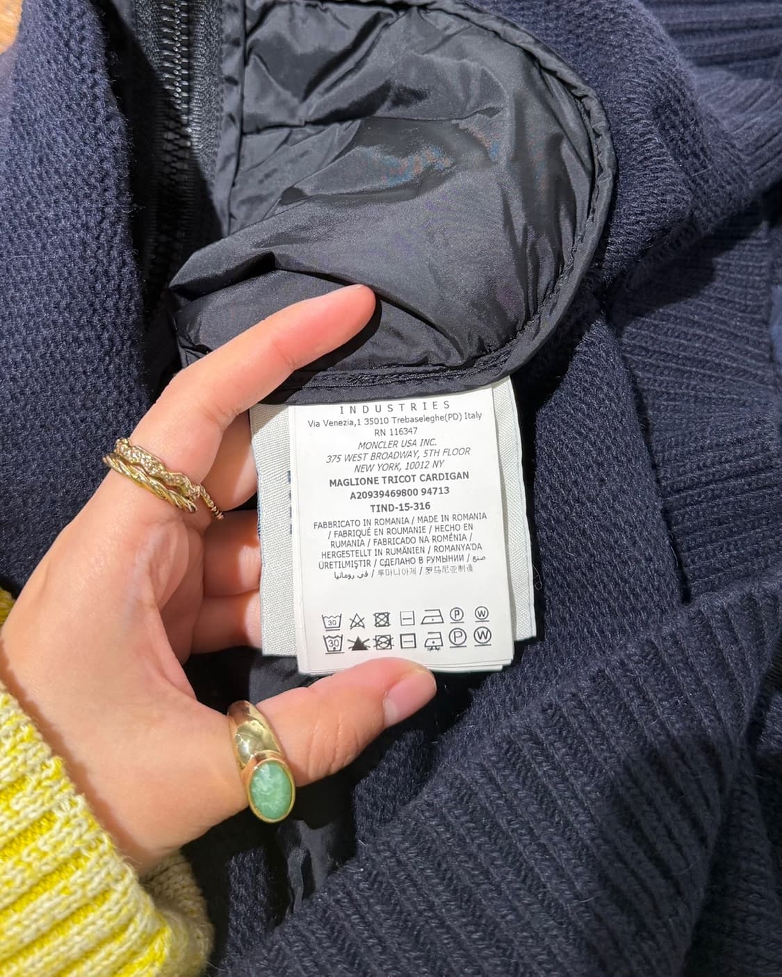 몽클레르 네이비 집업 점퍼 가디건 상품이미지8