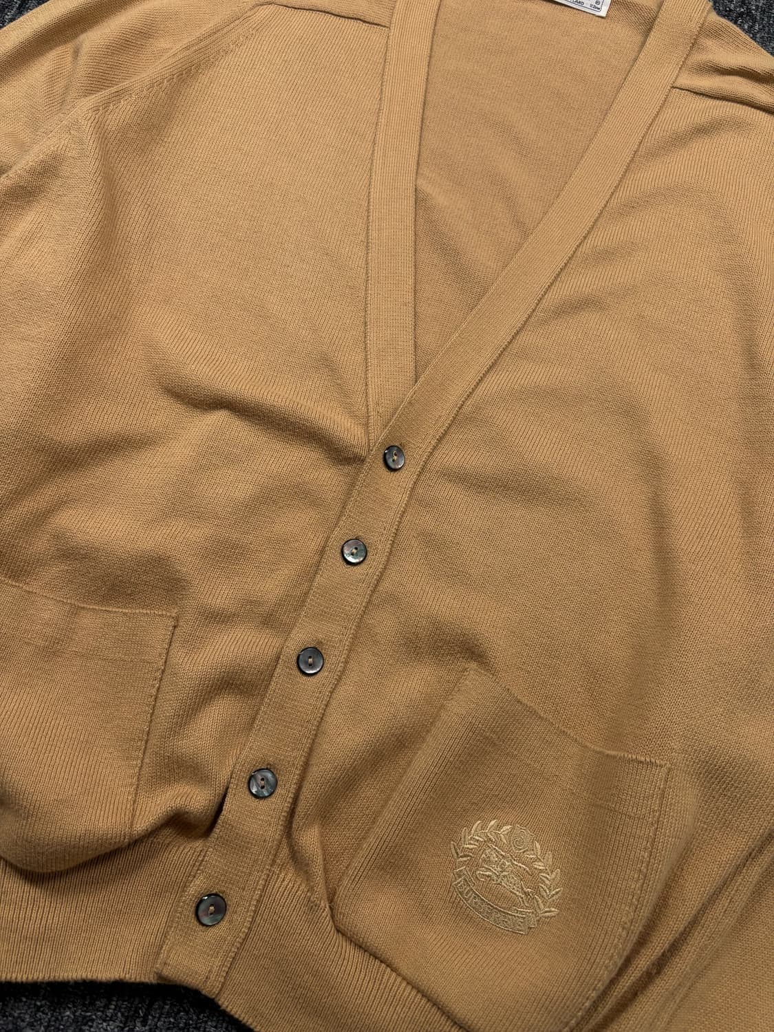 버버리 베이지 코튼 가디건 상품이미지4