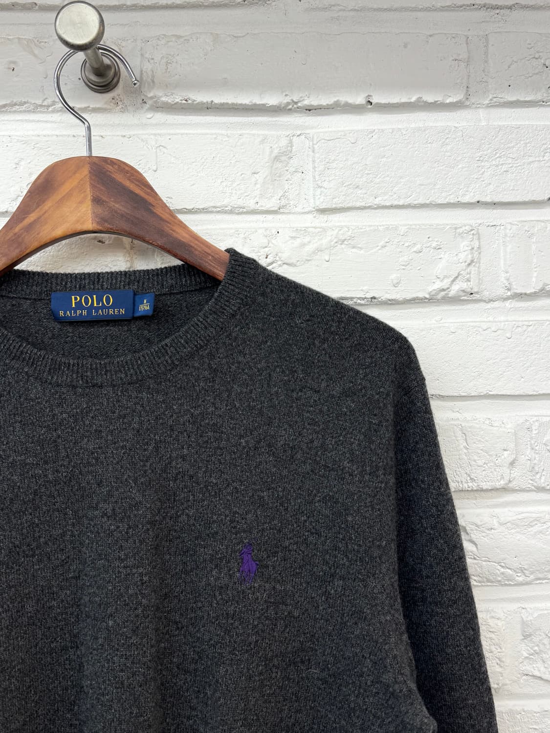 폴로 차콜 니트 상품이미지4