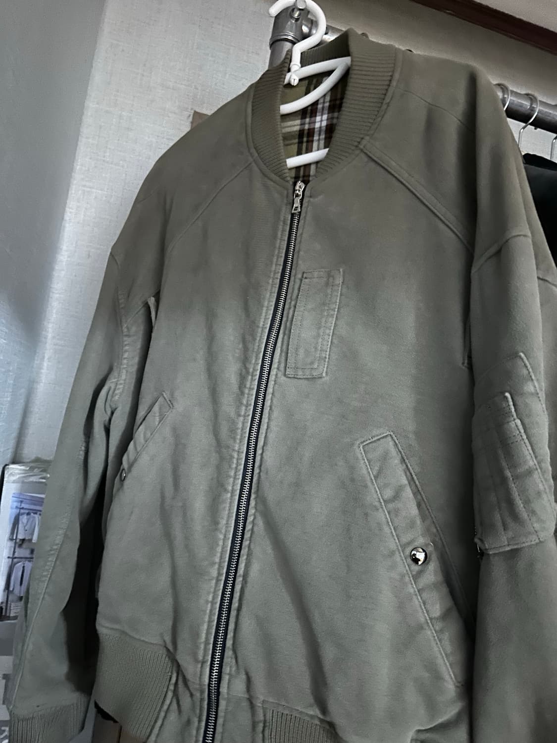 포커페이스 워시드 몰 스킨 ma-1 48 사이즈 상품이미지2