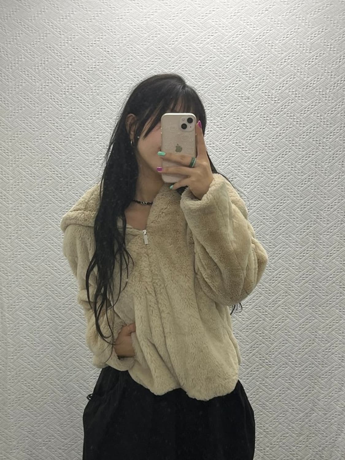 자라 모리걸 빈티지 오버핏 퍼 자켓 S C06559 상품이미지1