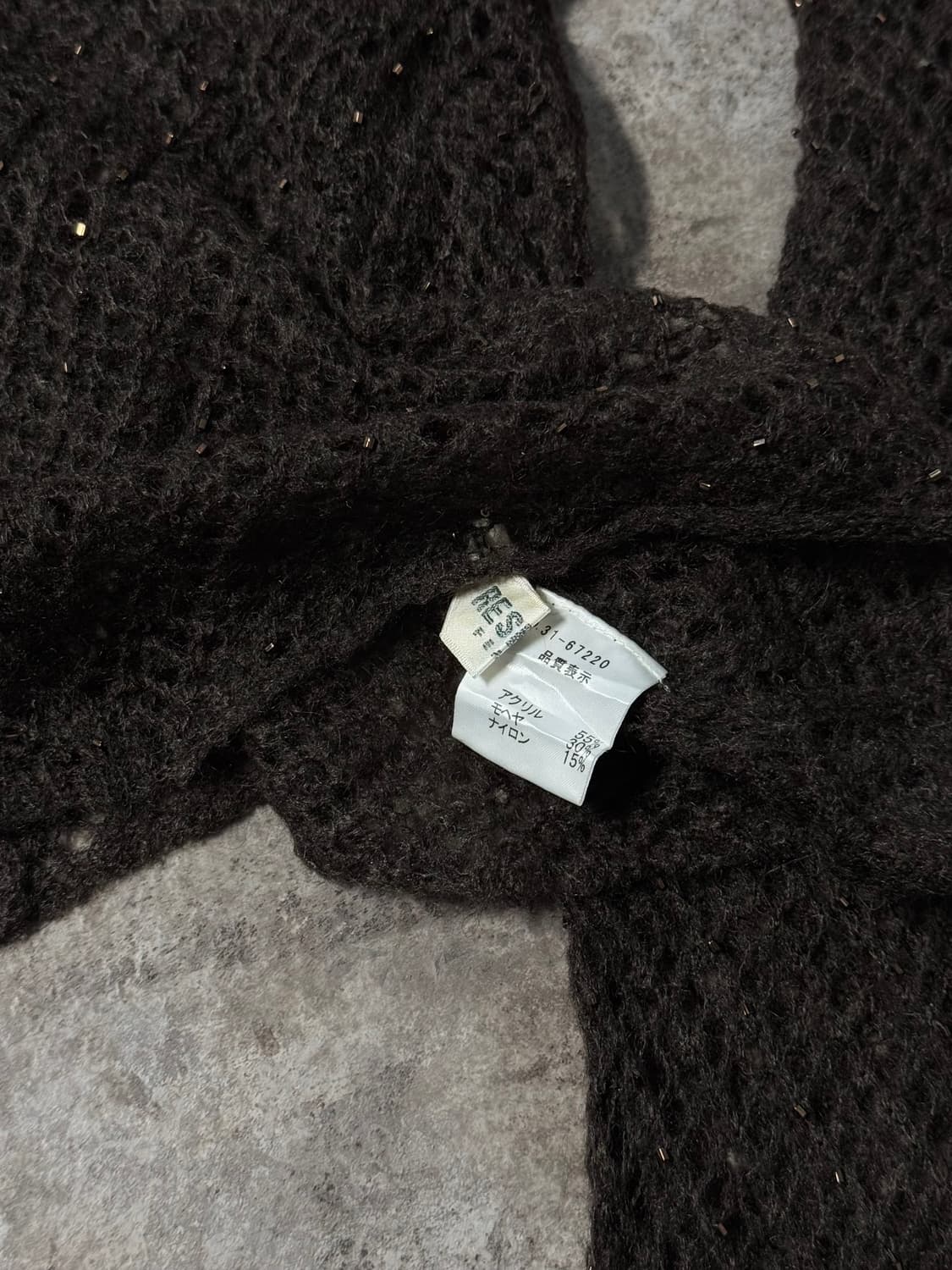 스팽글 네트 니트 탑 상품이미지7