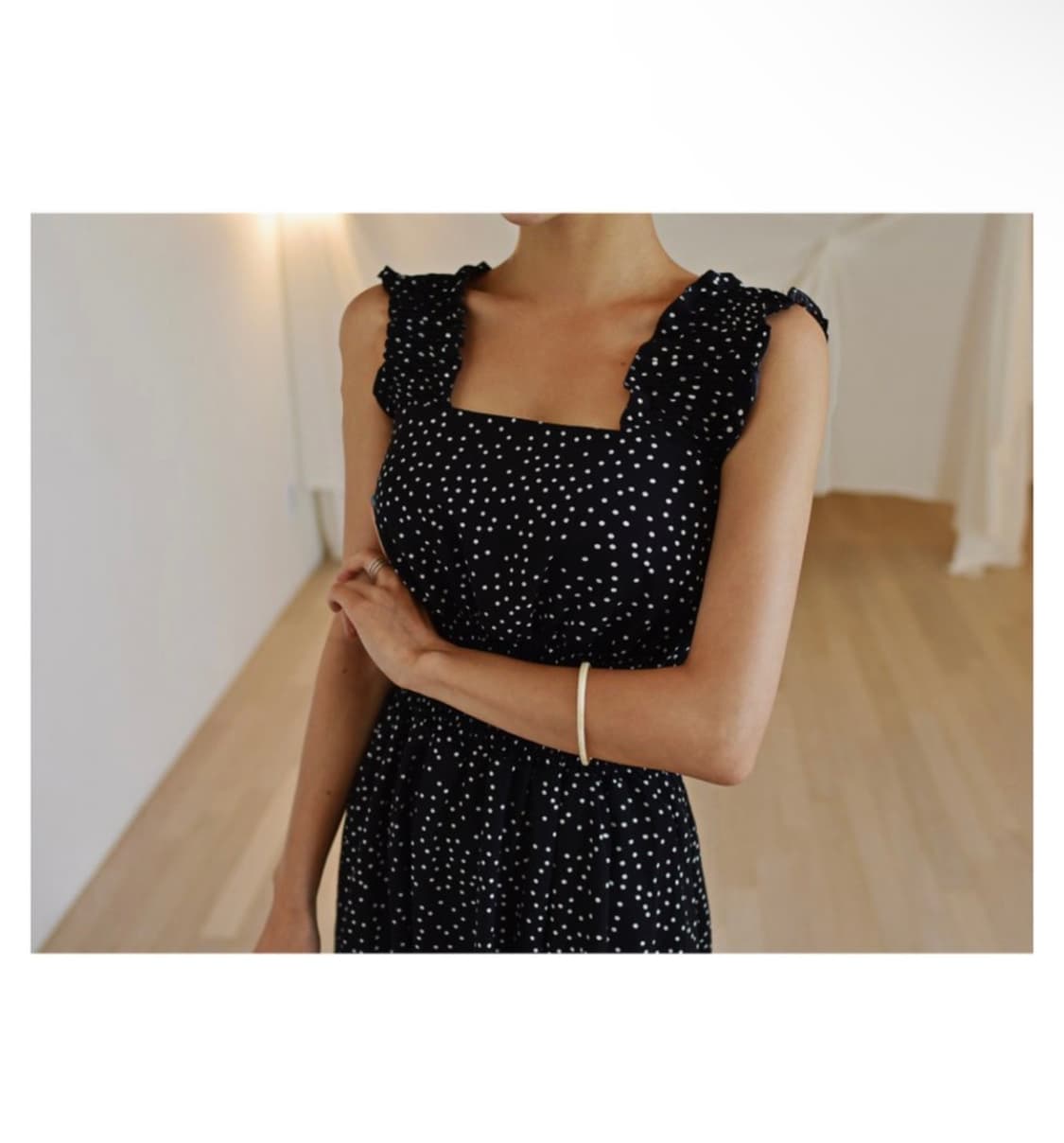 스모크 밴딩 원피스 상품이미지2