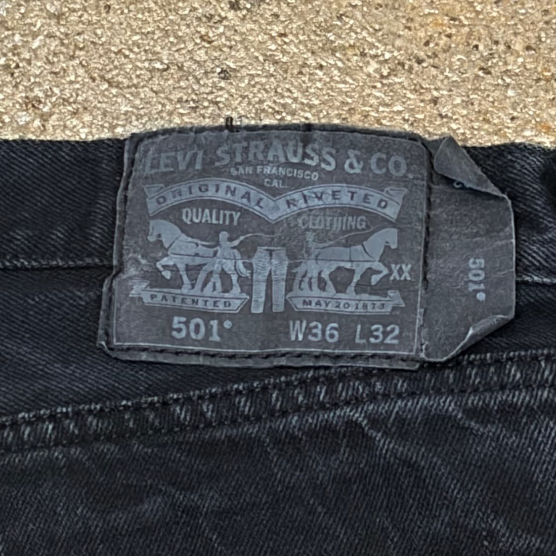 00s 미국 빈티지 리바이스 501 블랙진 청바지 상품이미지8