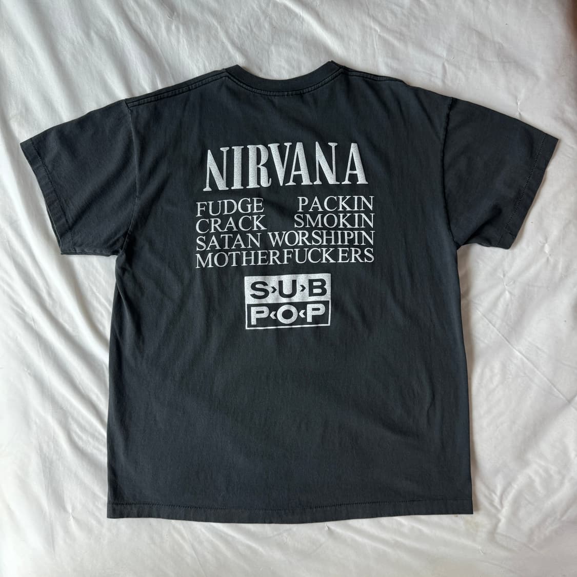 90s 너바나 NIRVANA 초기 베스티뷸 빈티지 티셔츠 상품이미지6