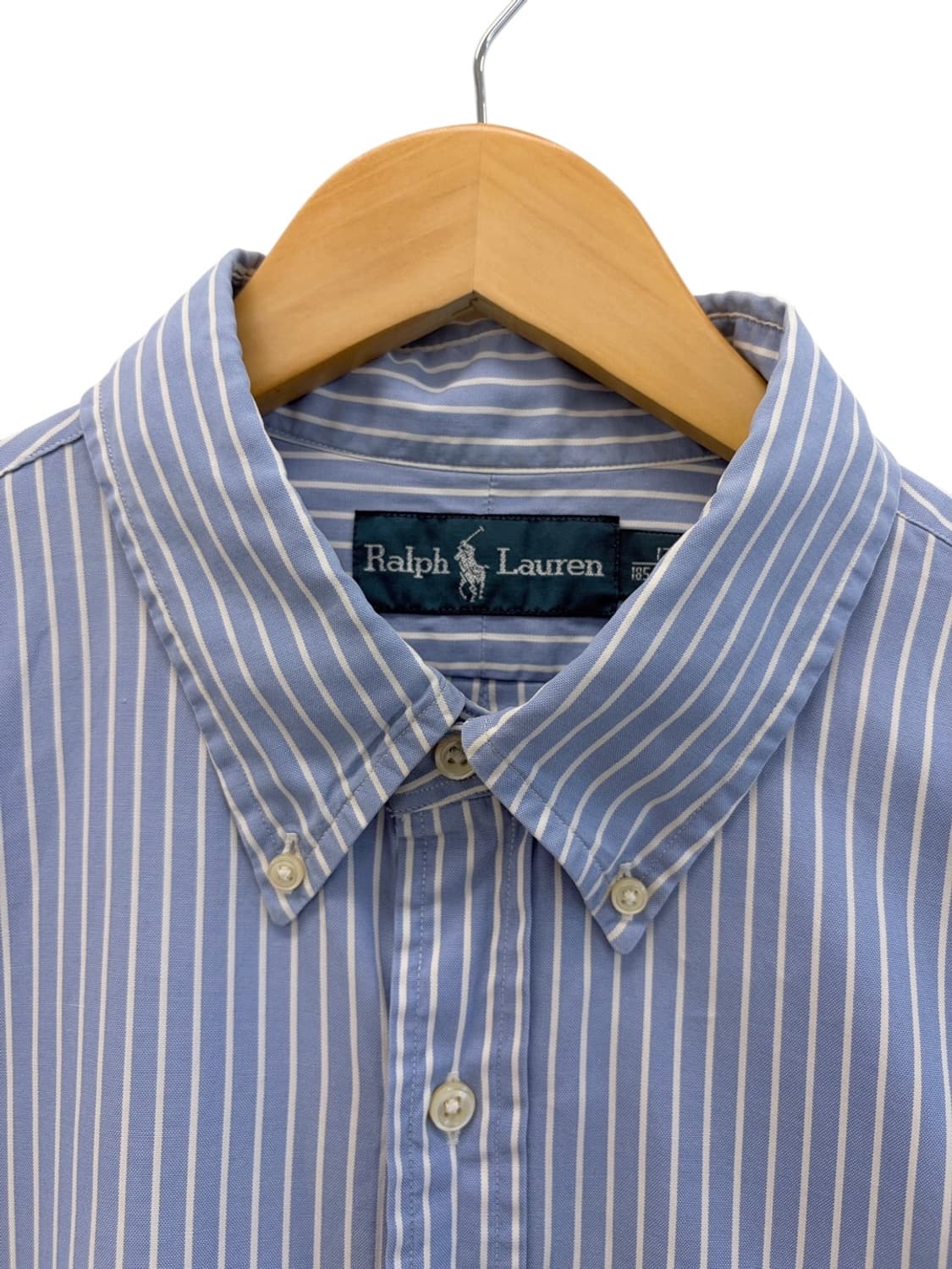 폴로 줄무늬 셔츠 스카이블루&화이트 (2XL)  상품이미지3