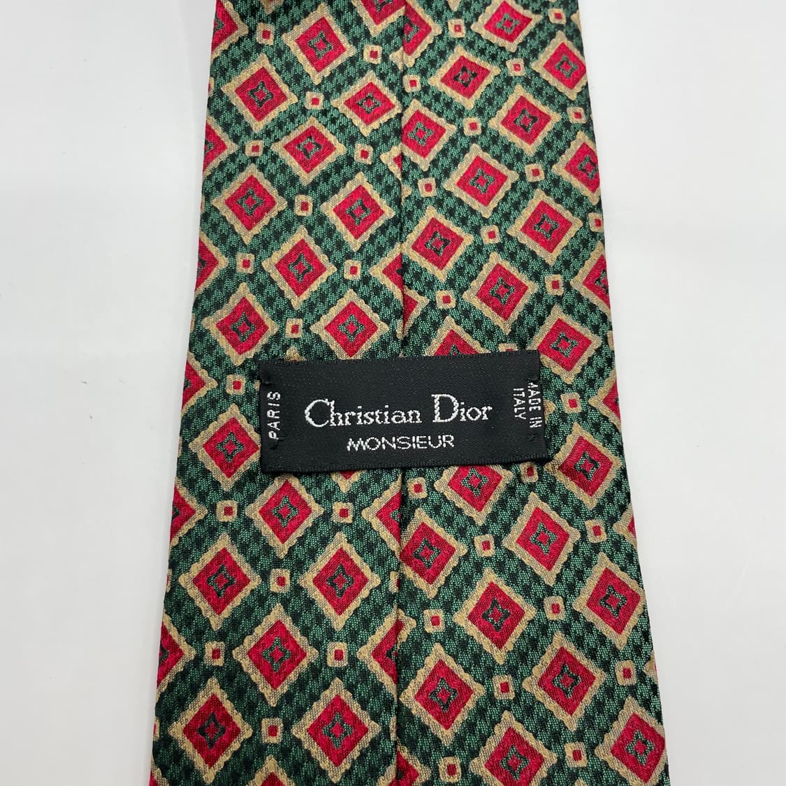 728) (Christian DIOR) 크리스찬 디올 패턴 넥타이 상품이미지5