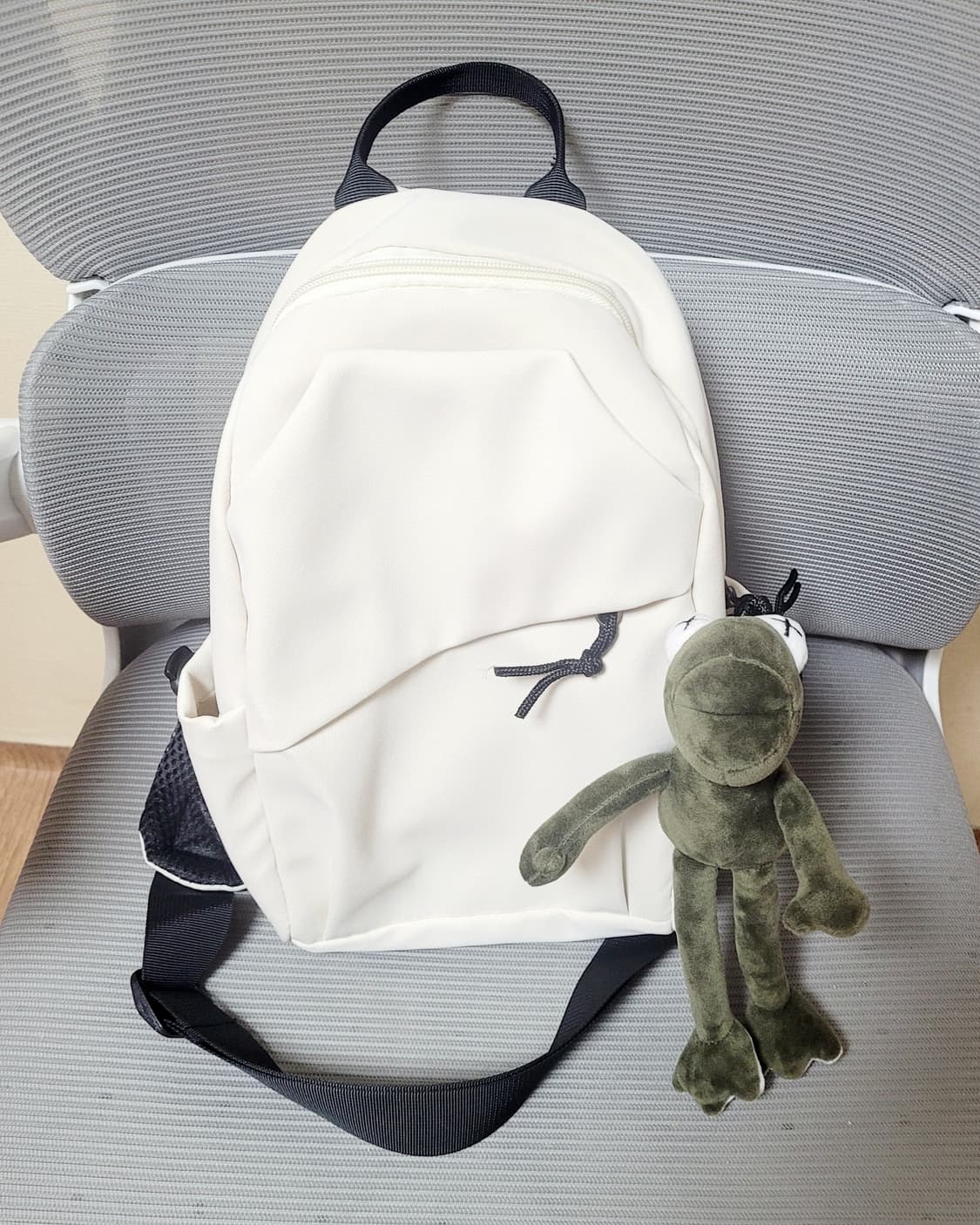 크로스백 슬링백 힙색+개구리 인형 키링 상품이미지2