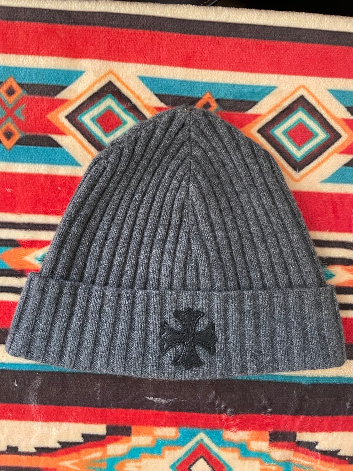 크롬하츠 플러스 패치 캐시미어비니 그레이 상품이미지1