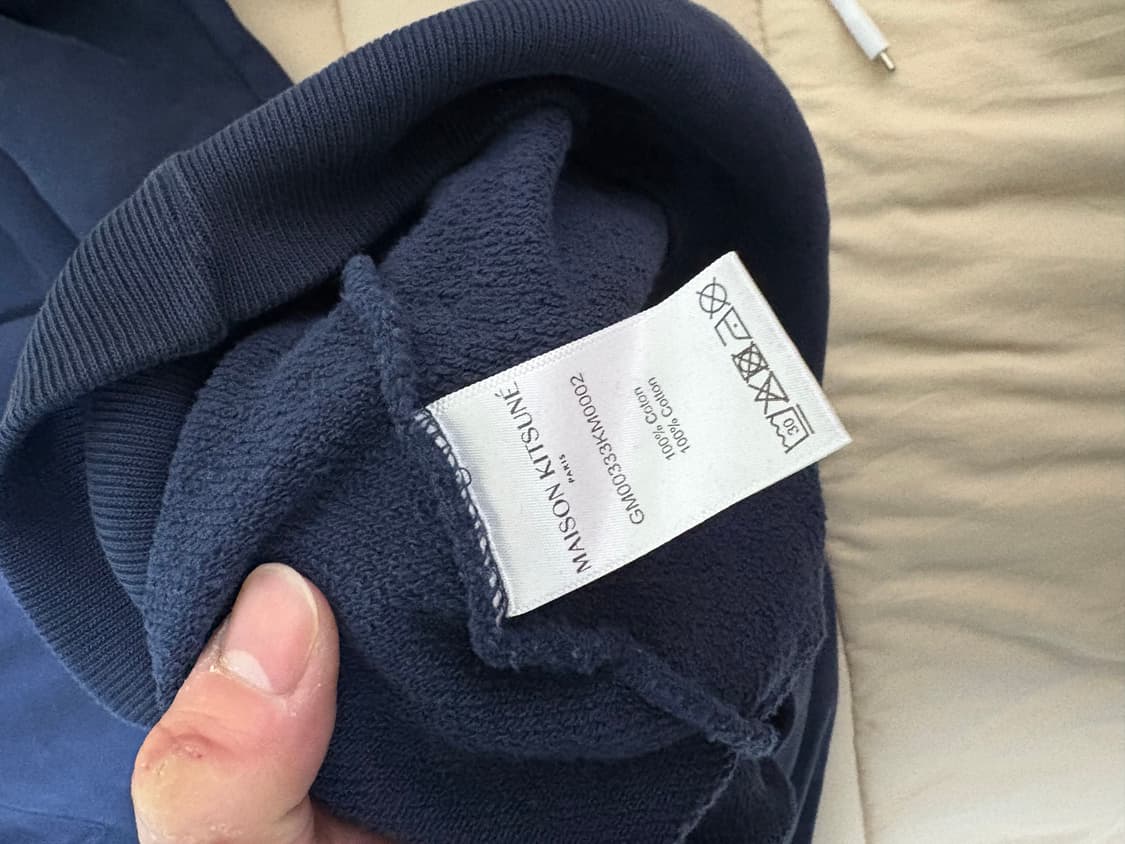 메종키츠네 맨투맨 네이비 XXl 상품이미지3