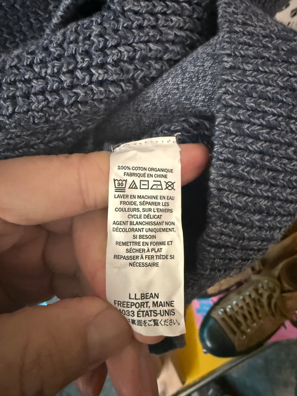 L.L.Bean 집업 니트 가디건  오가닉 코튼 100 상품이미지3