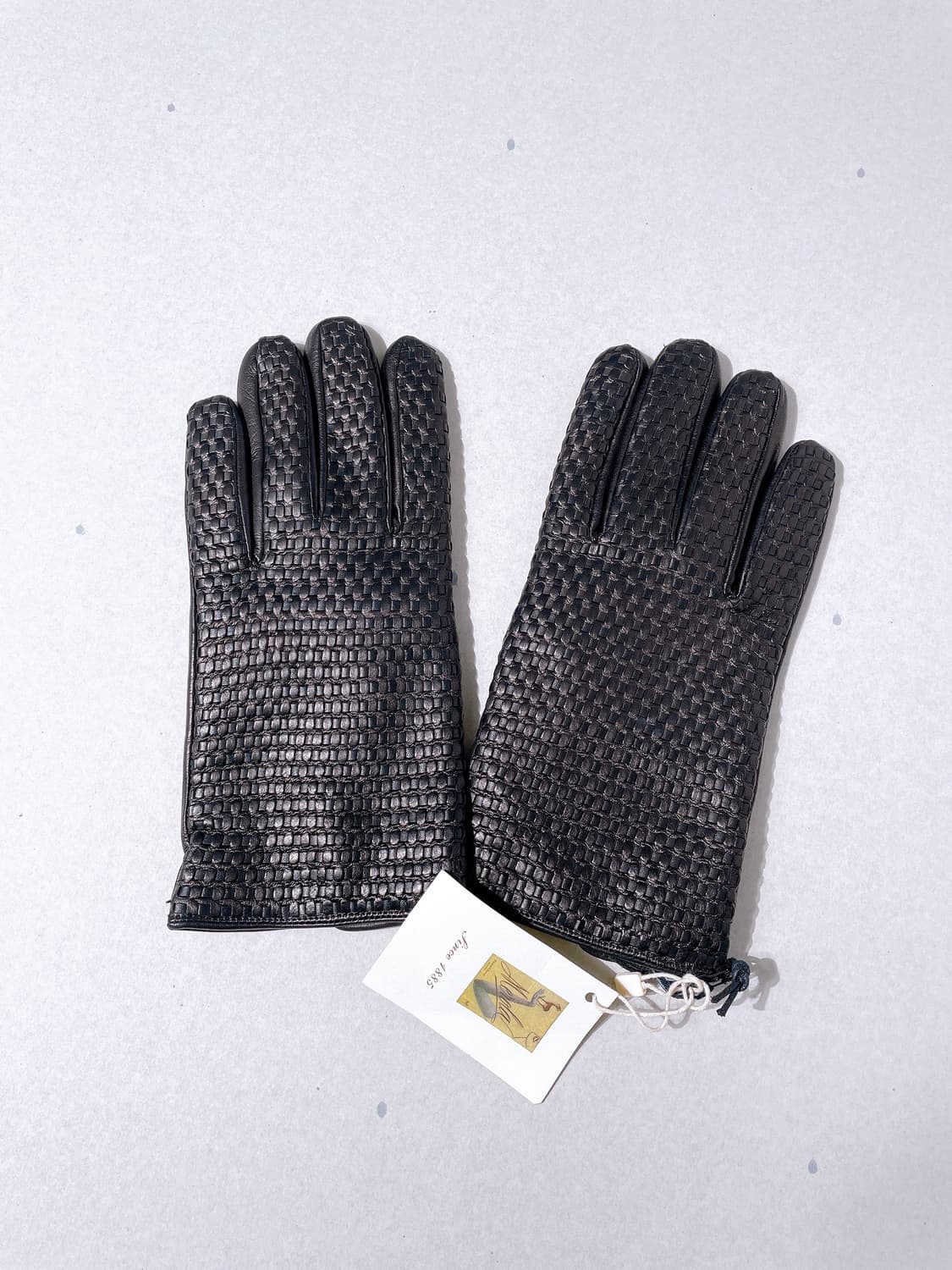 (정품/새상품) 메롤라 남성 블랙 양가죽 위빙 캐시미어 안감 장갑 상품이미지1