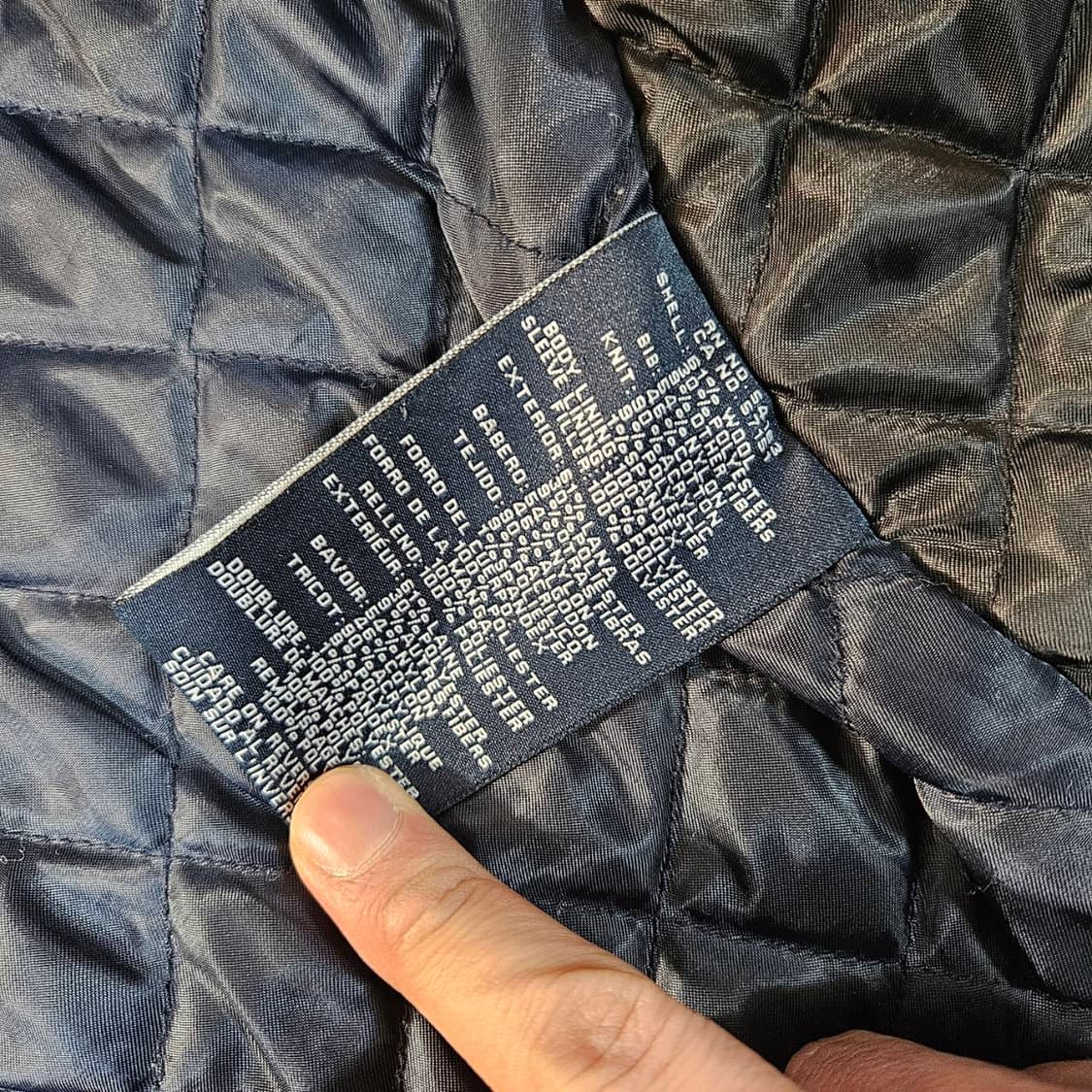 타미힐피거 하이넥 레이어드 카라넥 누빔 울 자켓 2XL 상품이미지6