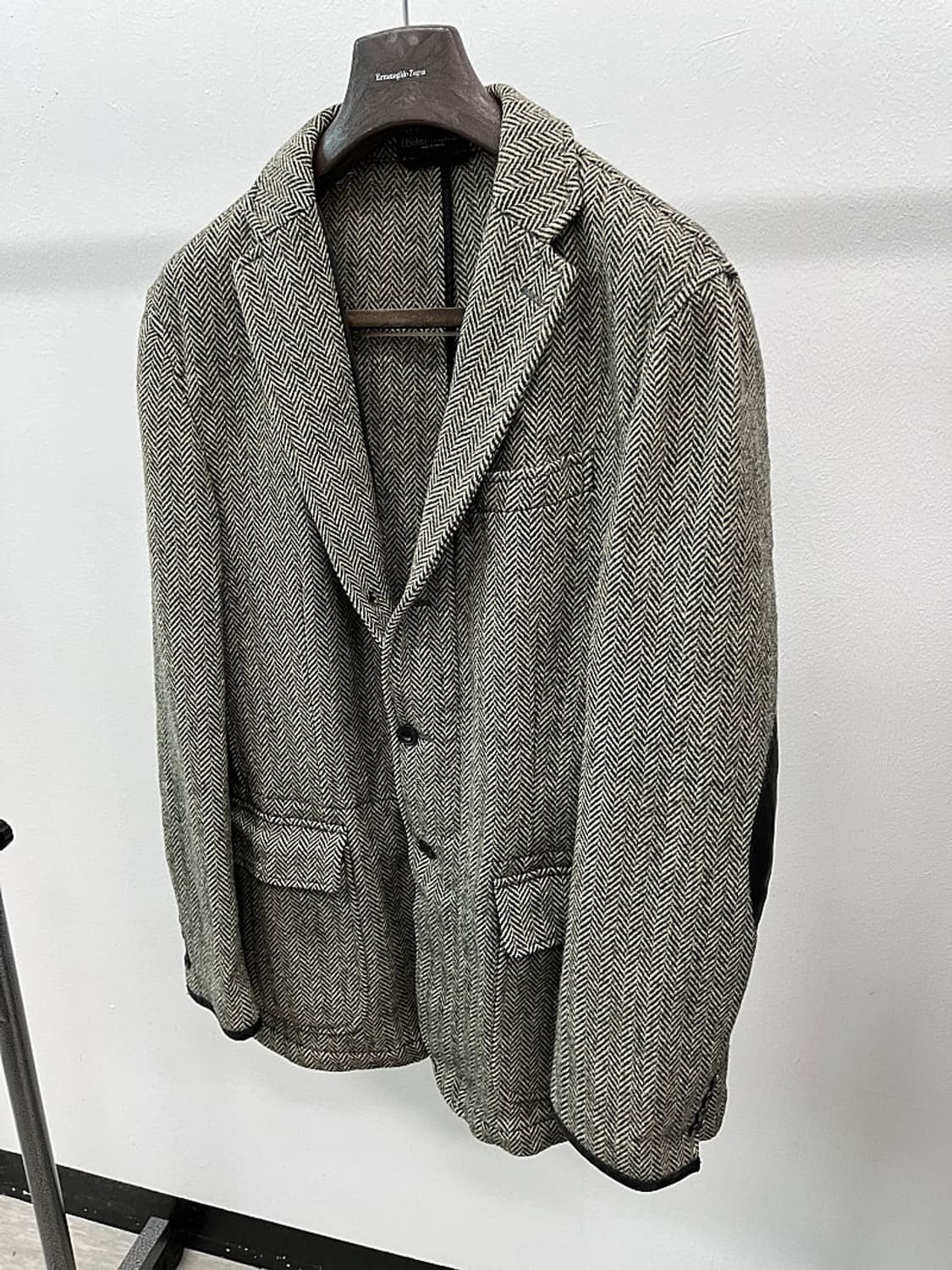 110) 폴로 엘보패치 헤링본 자켓  상품이미지1